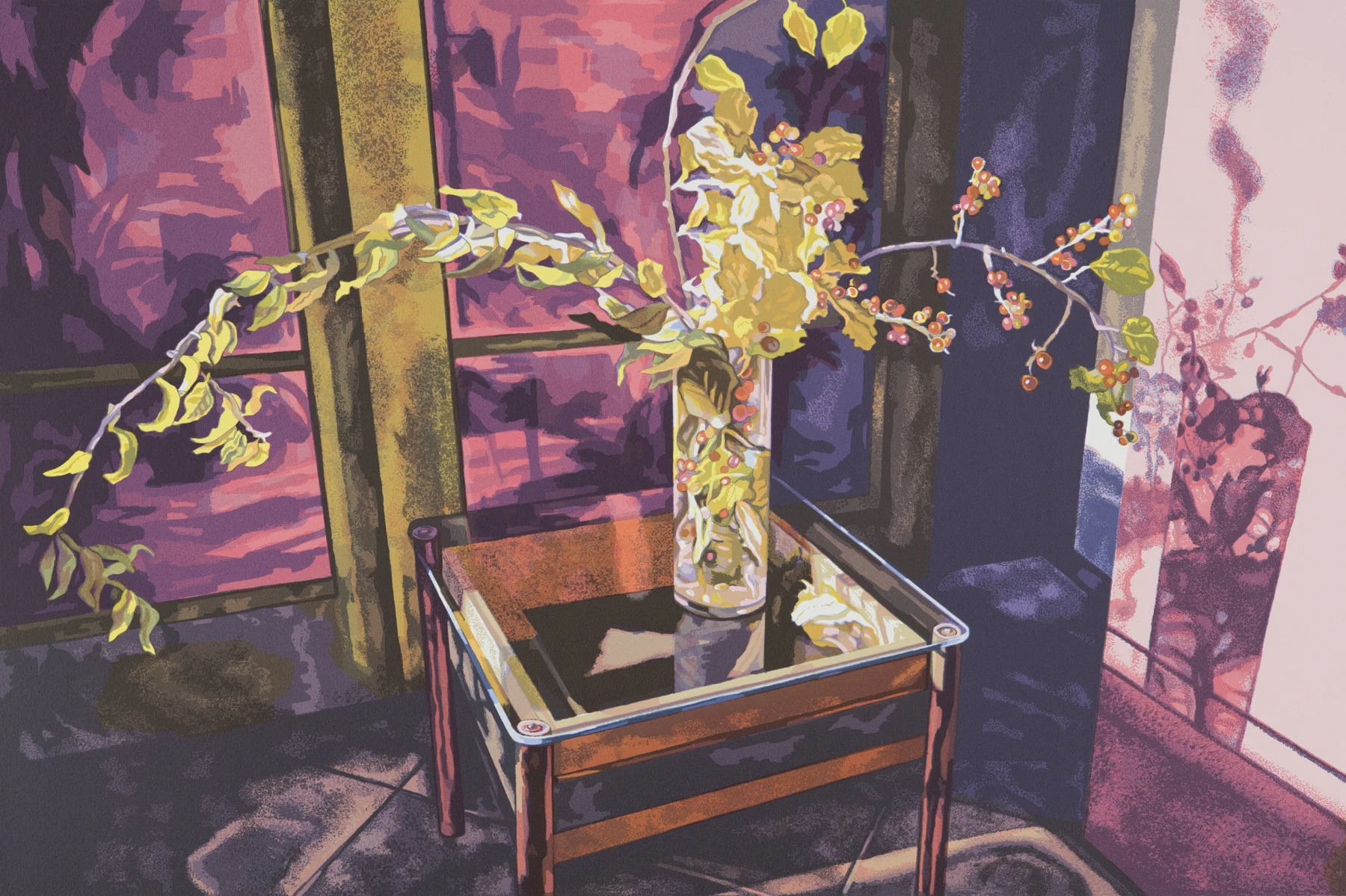 Yellow Bittersweet 1998, 11-c screenprint, 28.5"x 41", ed: 65, $1200.