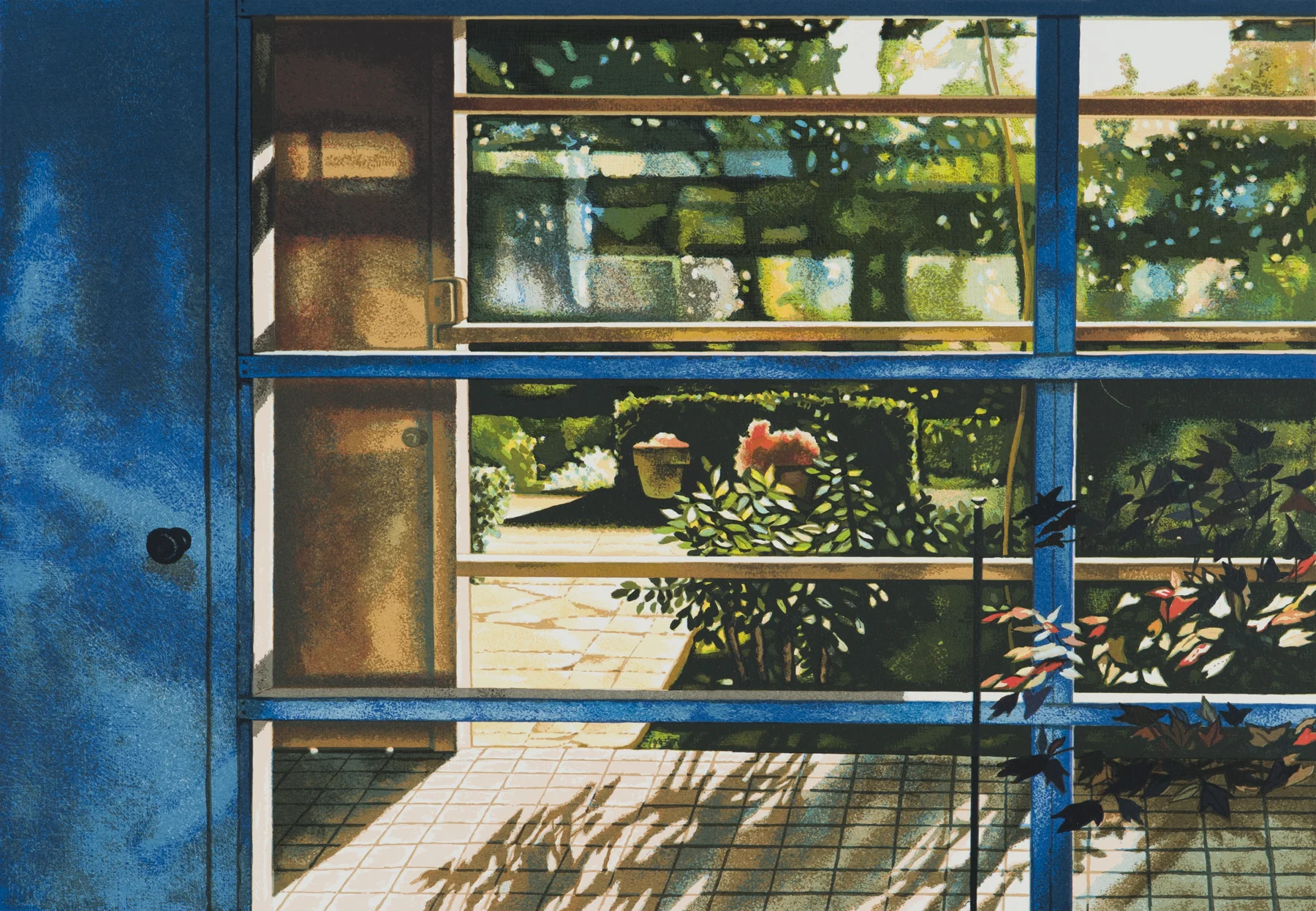 To The Garden 1989, 20-c screenprint, 22" x 30", ed: 62, $1000.