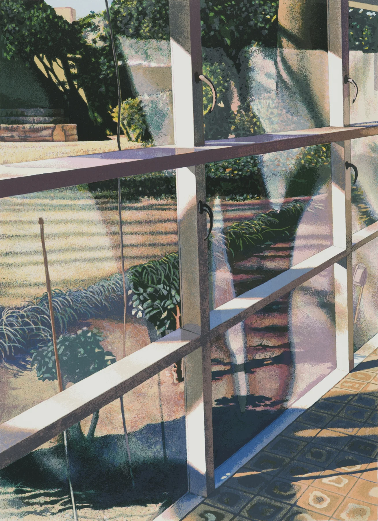 Breezeway #7 1986, 24-c screenprint, 29.5" x 21.5", ed: 67, $2500. (rare)