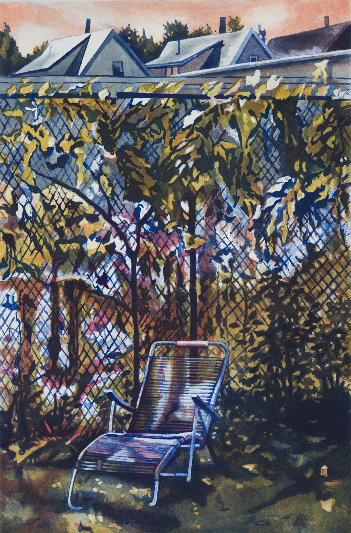 Train Track Fence 1993, intaglio, 29.75" x 22.5", ed: 9, $500.*