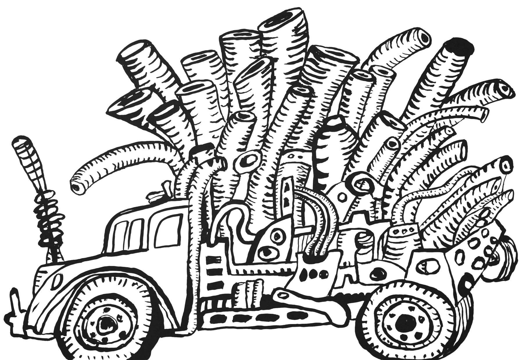 Construction Zone 2011, 1-color screenprint, 21.75" x 29.75", ed: 12, $850.