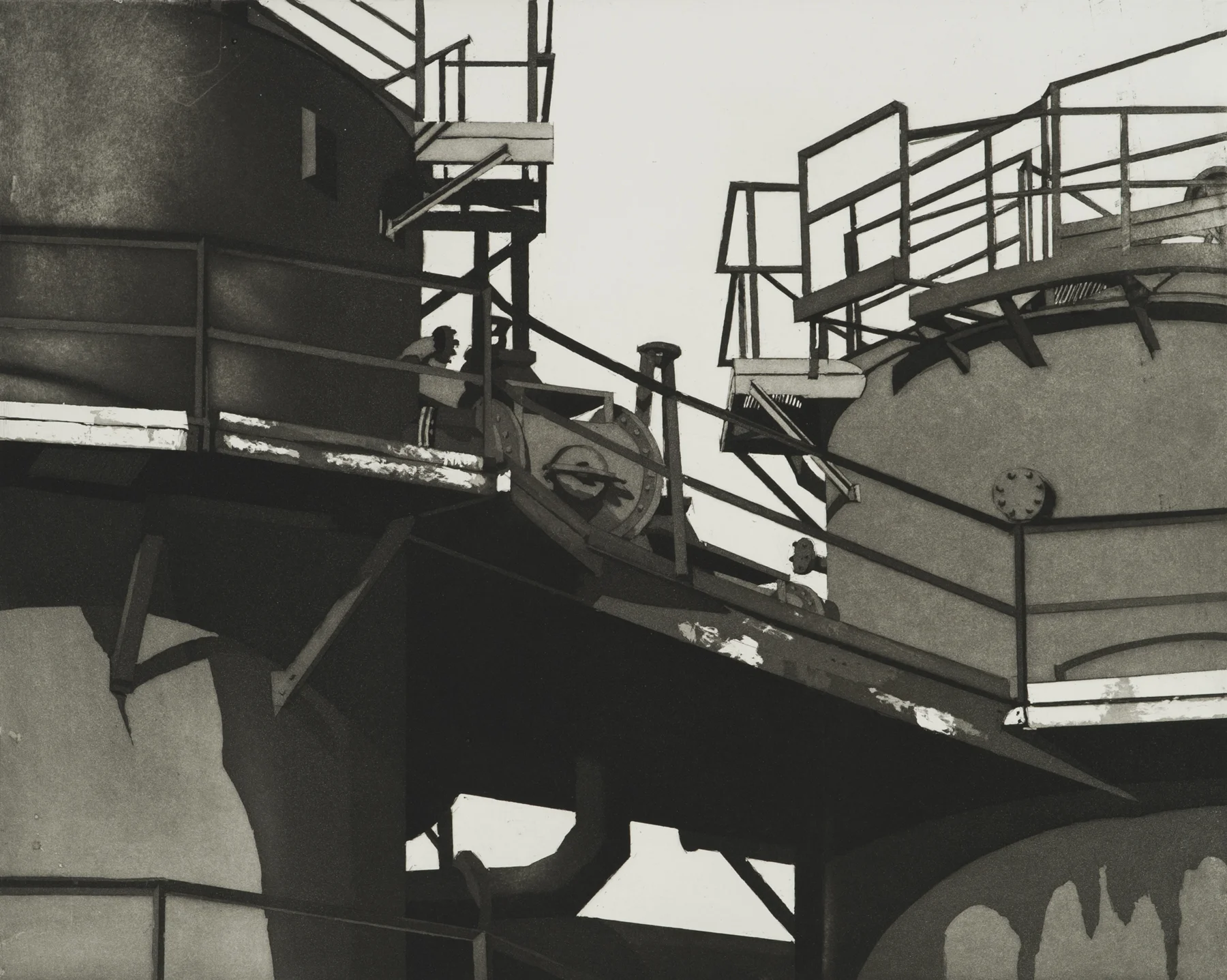Gas Works II 2010, aquatint, 22.5" x 25.5", ed: 15, $900.*