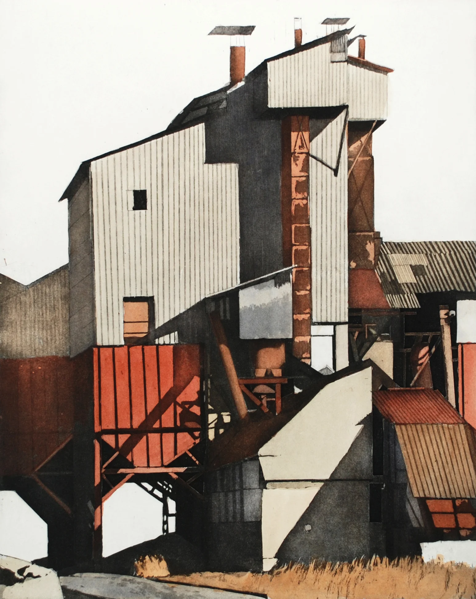 Torbiera II 2003, wc/aquatint, 26.5" x 22.25", ed: 10, $900.*