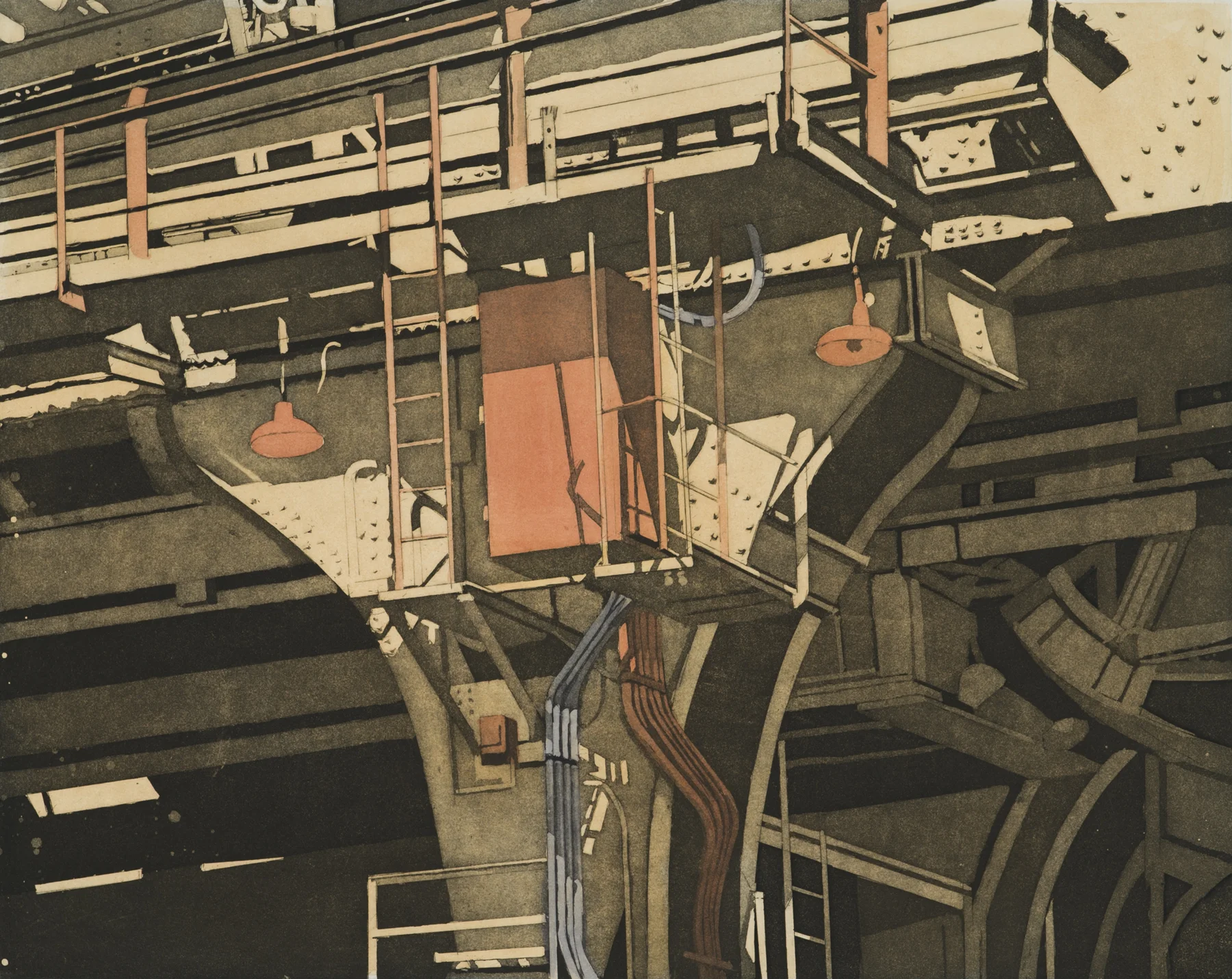 Huletts IV 2000, wc/aquatint, 22" x 30", ed: 20, $900.*