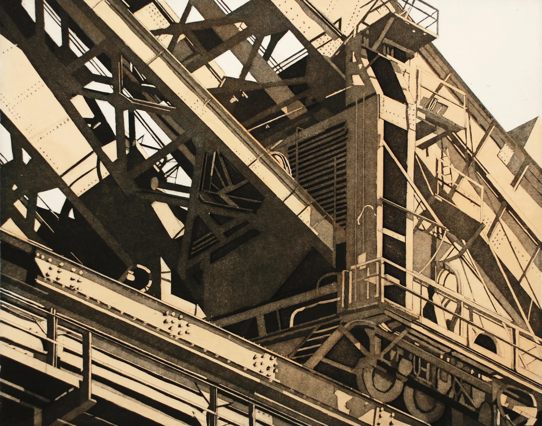 Huletts VI 2000, wc/aquatint, 22" x 30", ed: 20, $1000.*