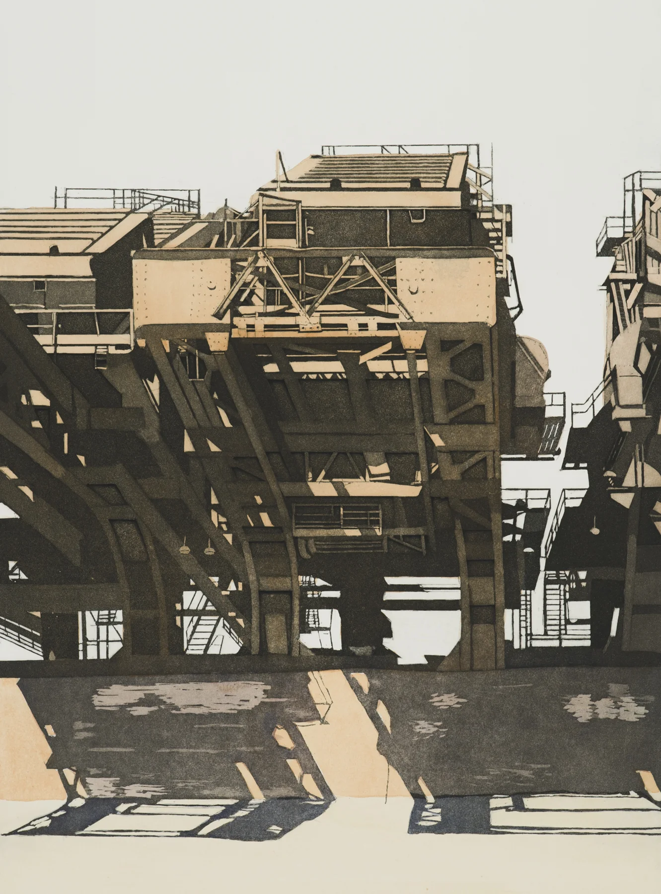 Huletts VIII 2000, wc/aquatint, 30" x 22.25”, ed: 20, $1000.*