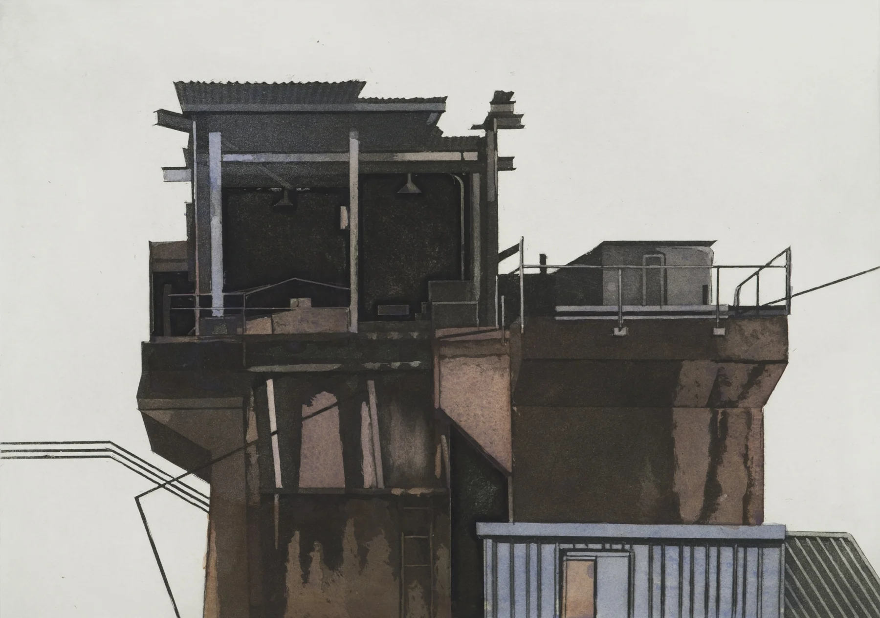 Clearview 1988, wc/etching, 22" x 23.75”, ed: 15, $850.*