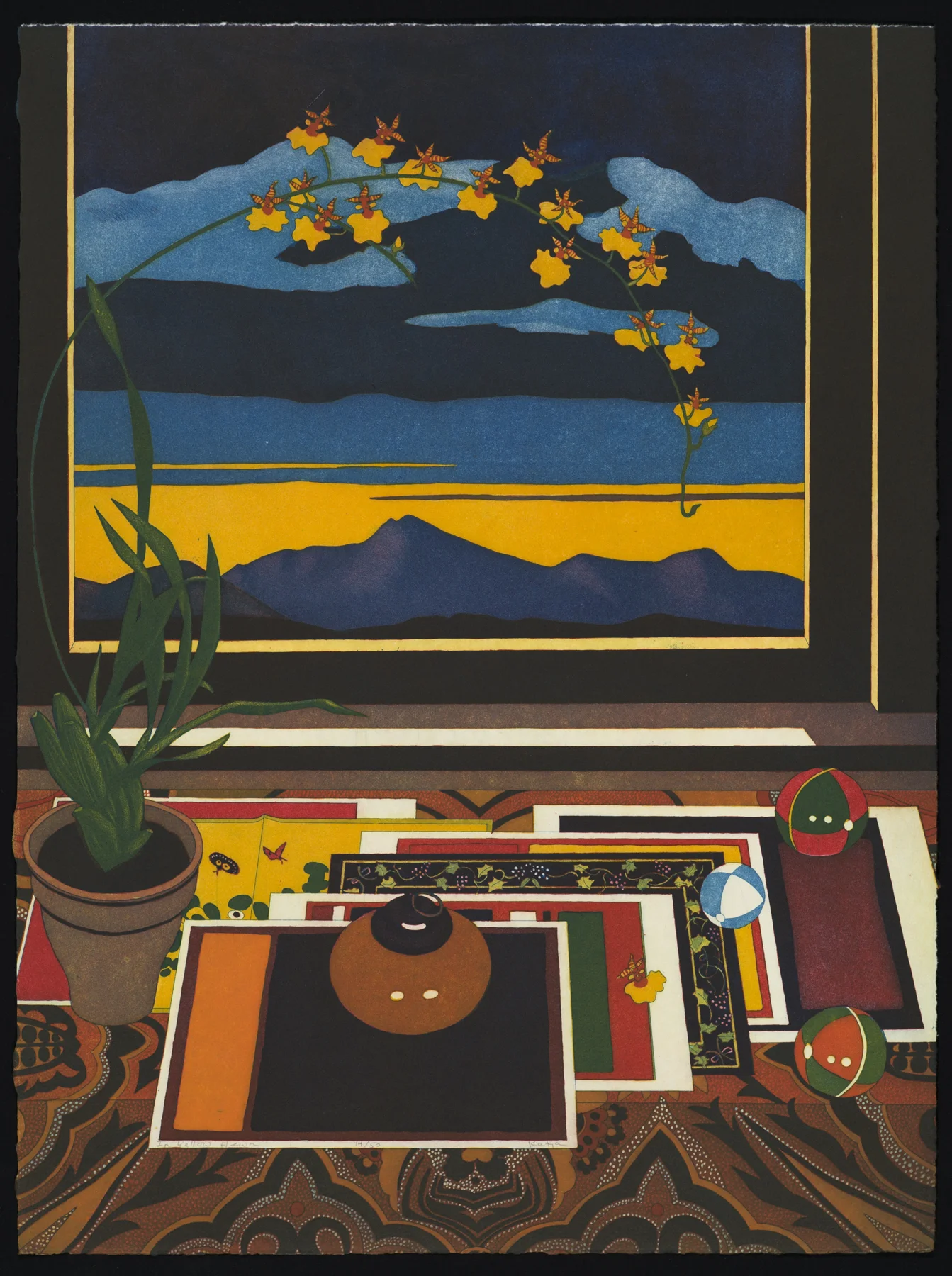 In Yellow Hewn aquatint, 2008, 23.5” x 17.5”, ed: 50, $650.*
