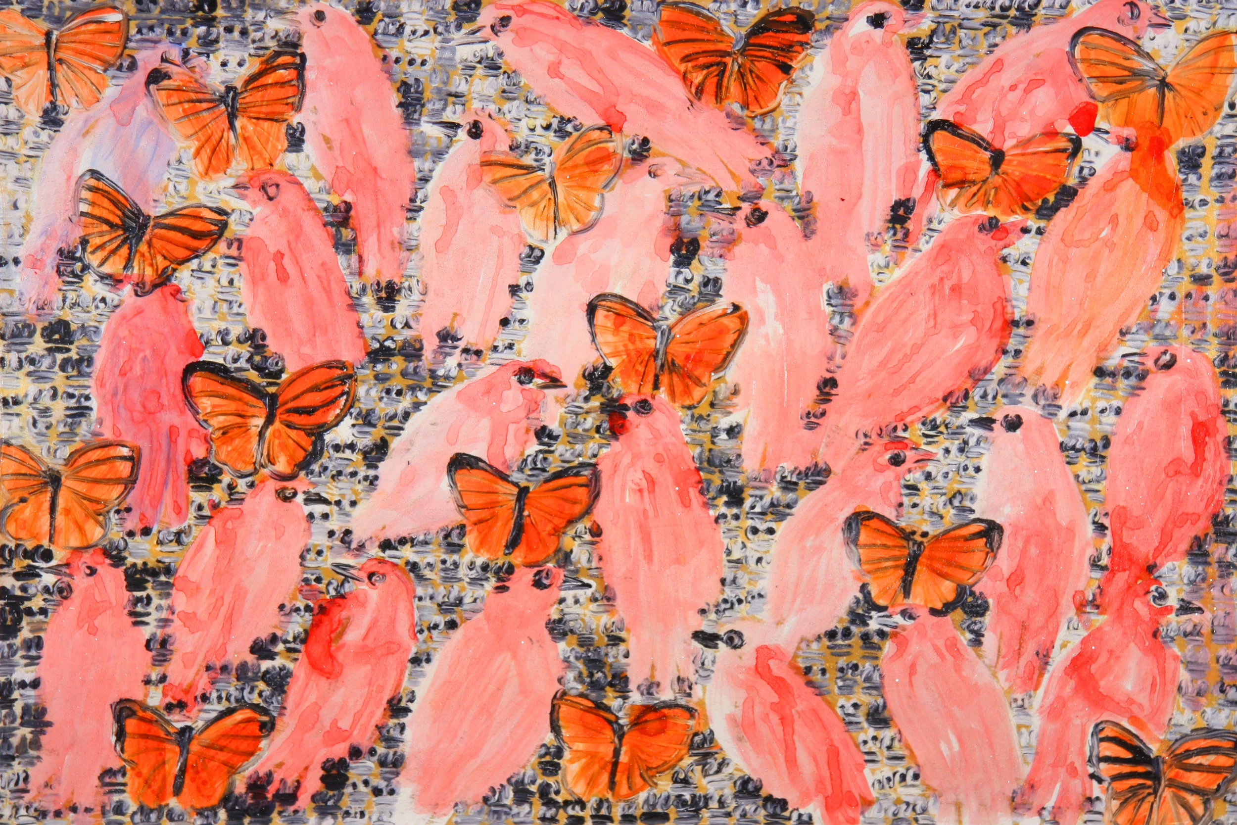 Abrahams Peace Plan-F 2013, monoprint/hand painted pigment print with Diamond Dust, 28.5" x 41", $3500.