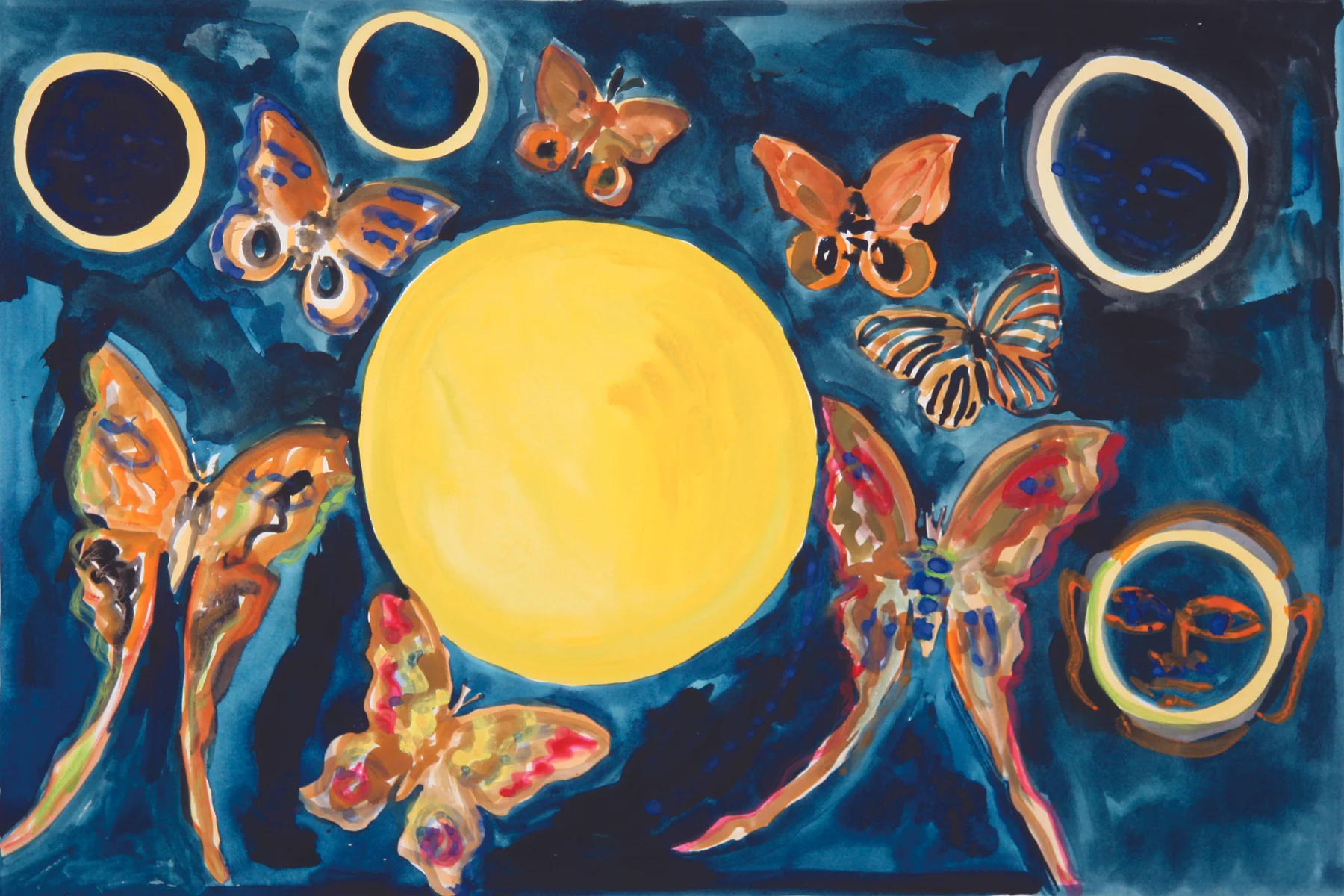 Shiva-D 2012, monoprint/hand painted pigment print, 28.5" x 41", $2500.