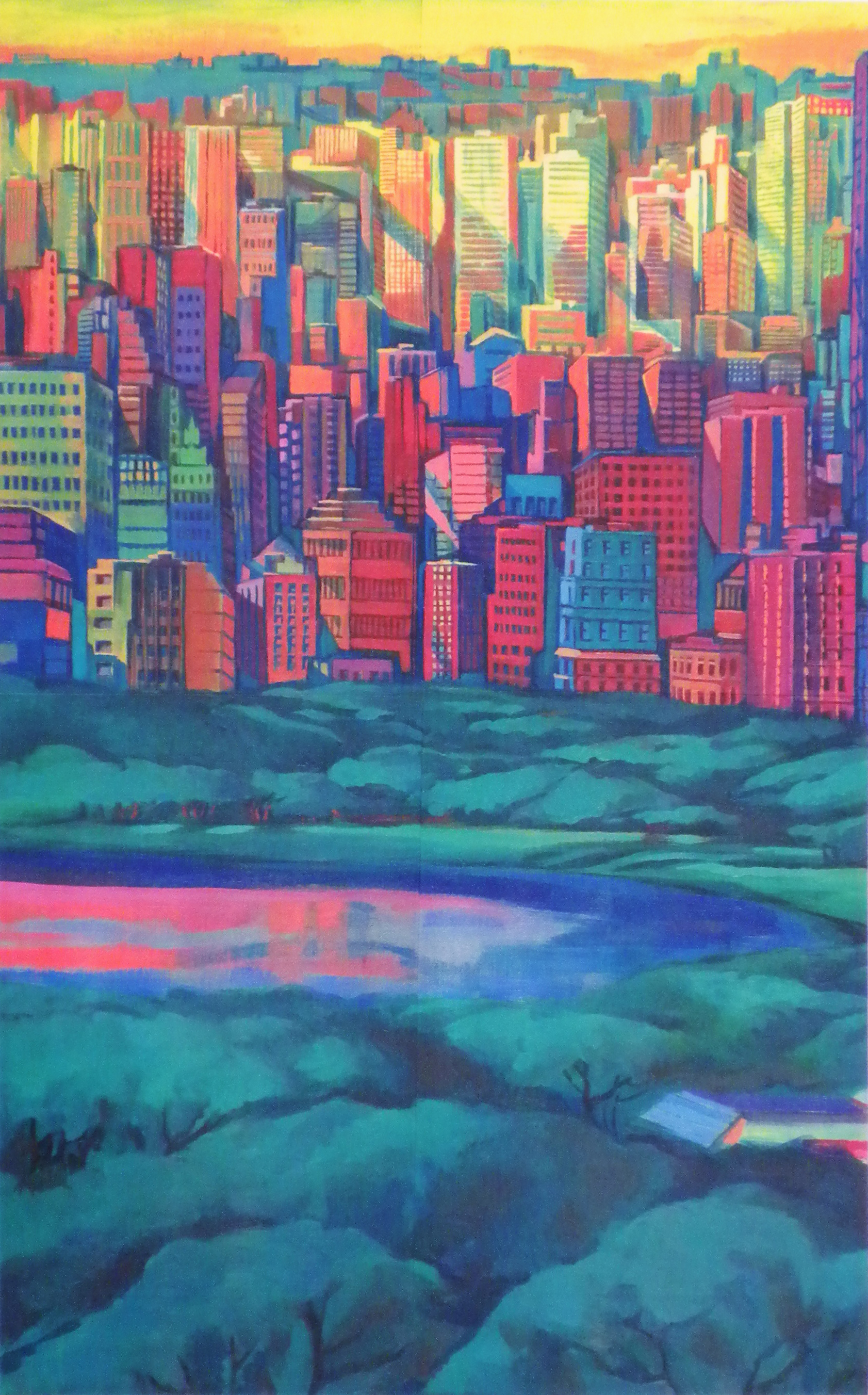 Edge 2(L) 1997, heat transfer print, 38.25" x 23.5", ed: 4, $750.*