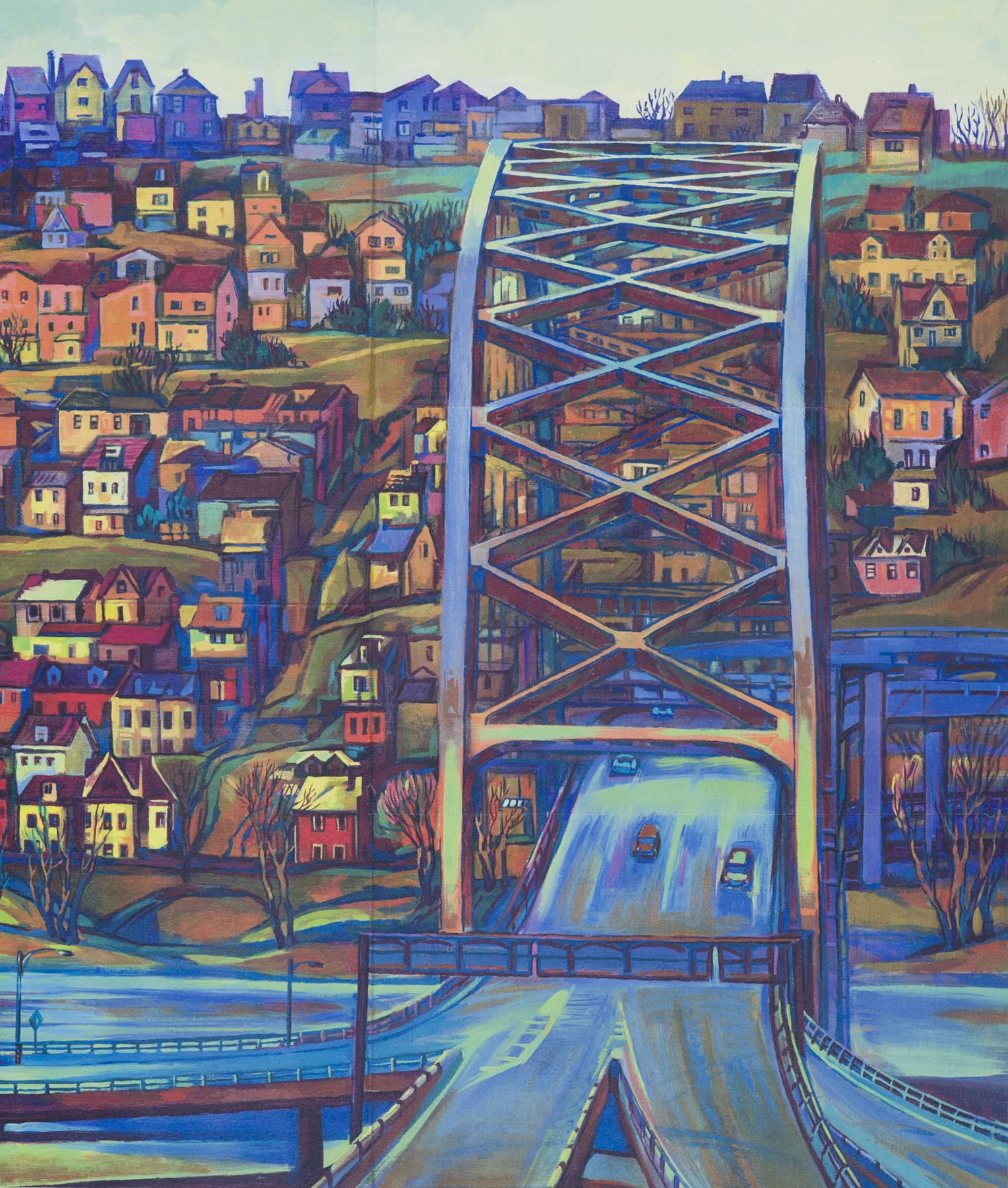 Hillside 3 1997, heat transfer print, 42" x 30", ed: 10, $1300.*