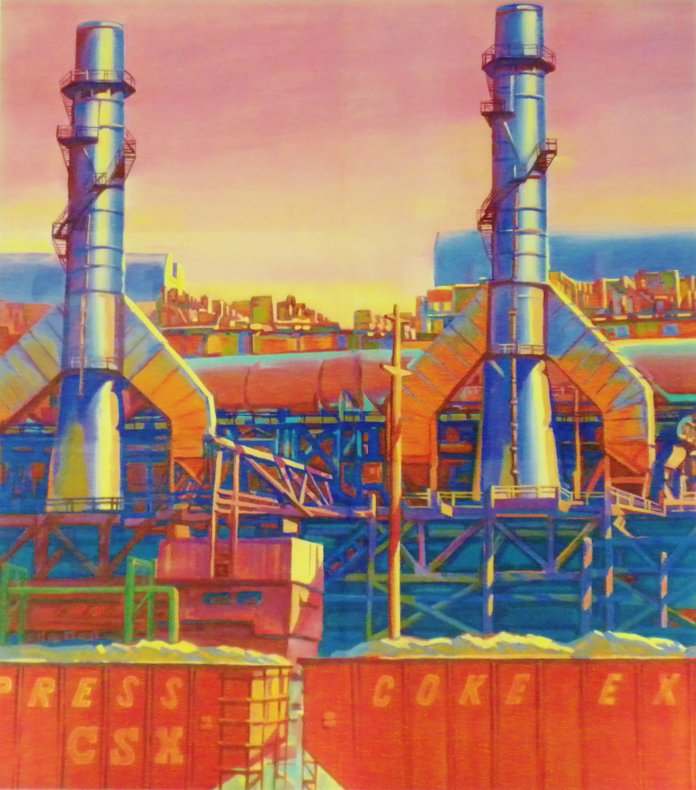    Integral 2   1996, heat transfer print, 30.5" x 29.75", ed: 10, $650.* 