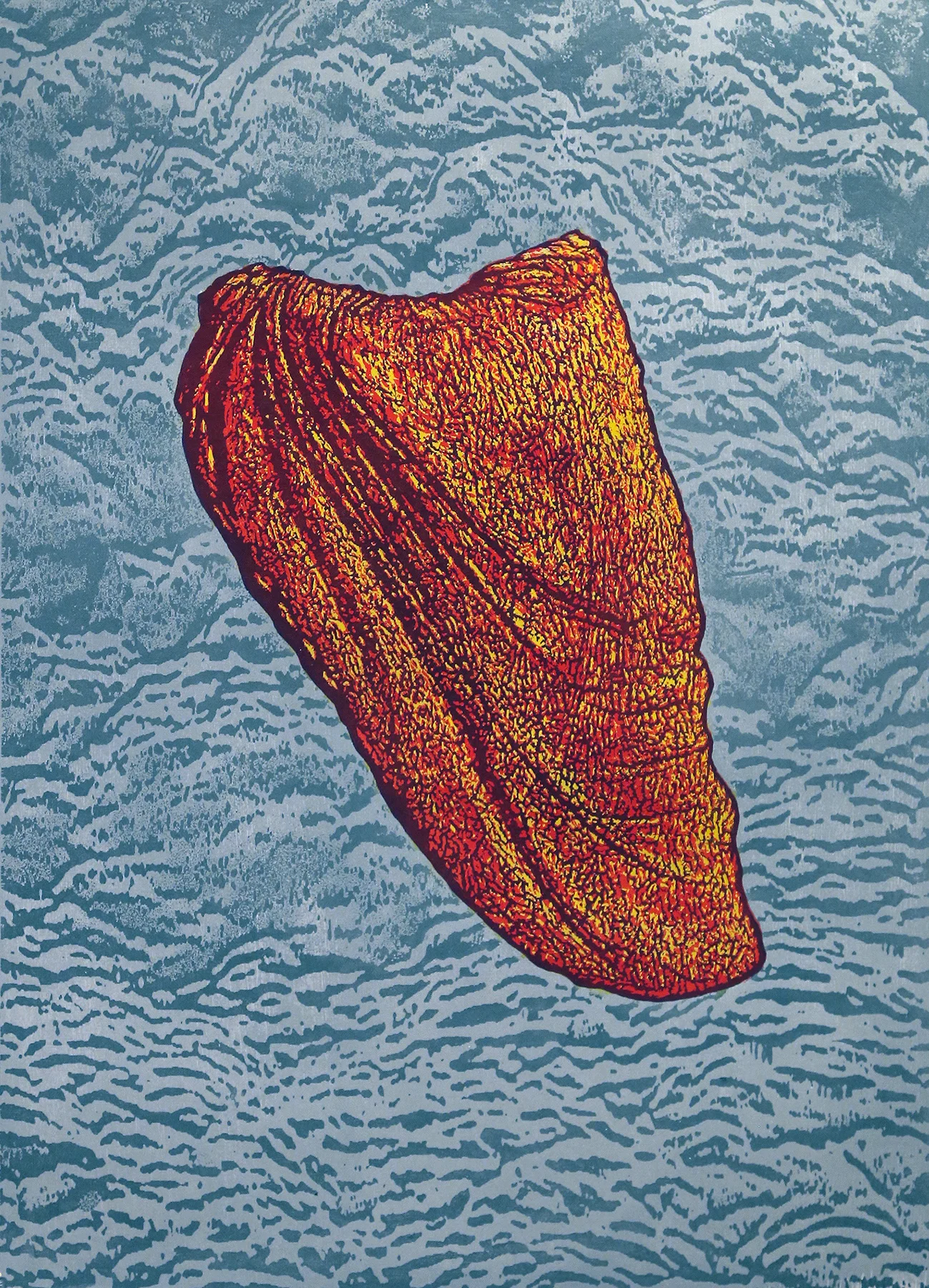 Čuvalo (Agony in the Garden) 2016, woodcut, 32” x 24”, ed: 20, $800.*