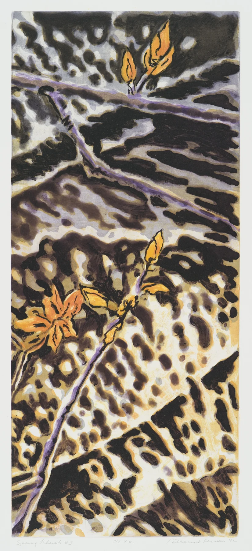 Spring Flush #3 2002, intaglio/woodcut, 30" x 17", var.ed: 8, $750.*