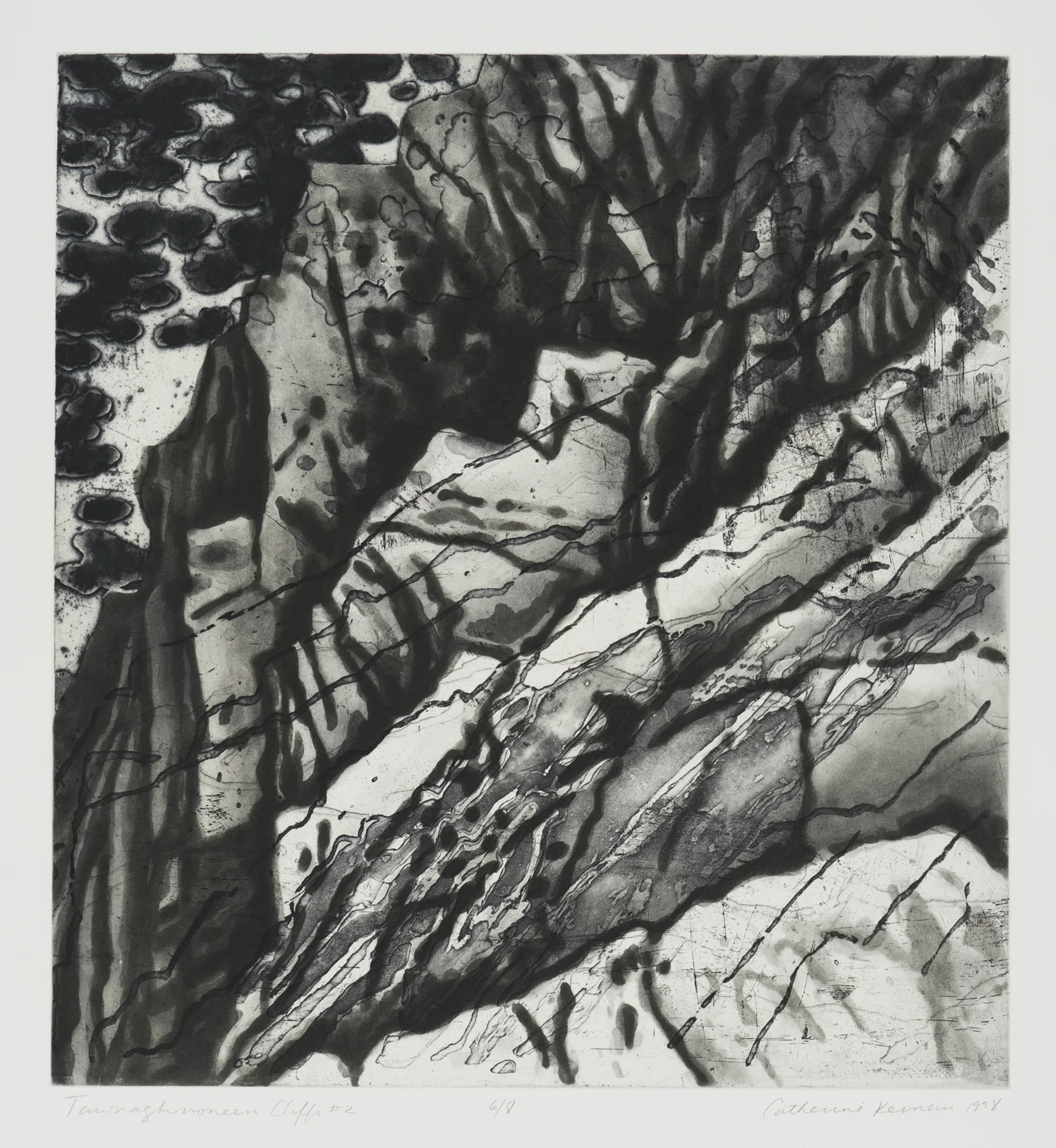 Tawnaghnoneen Cliffs #2 1998, intaglio, 31" x 22.25", ed: 8, $650.*