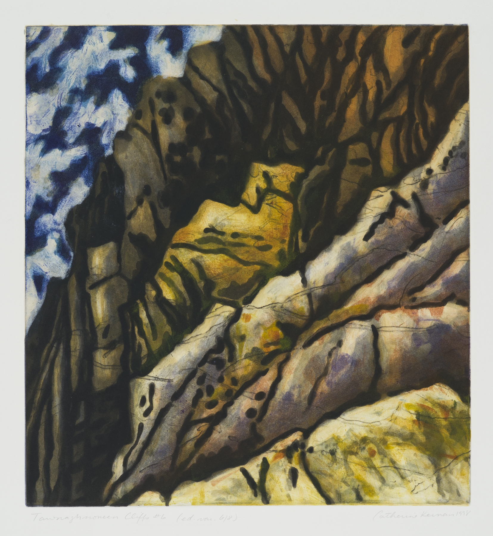 Tawnaghnoneen Cliffs #6 1998, intaglio, 31" x 22.25", var.ed: 8, $850.*