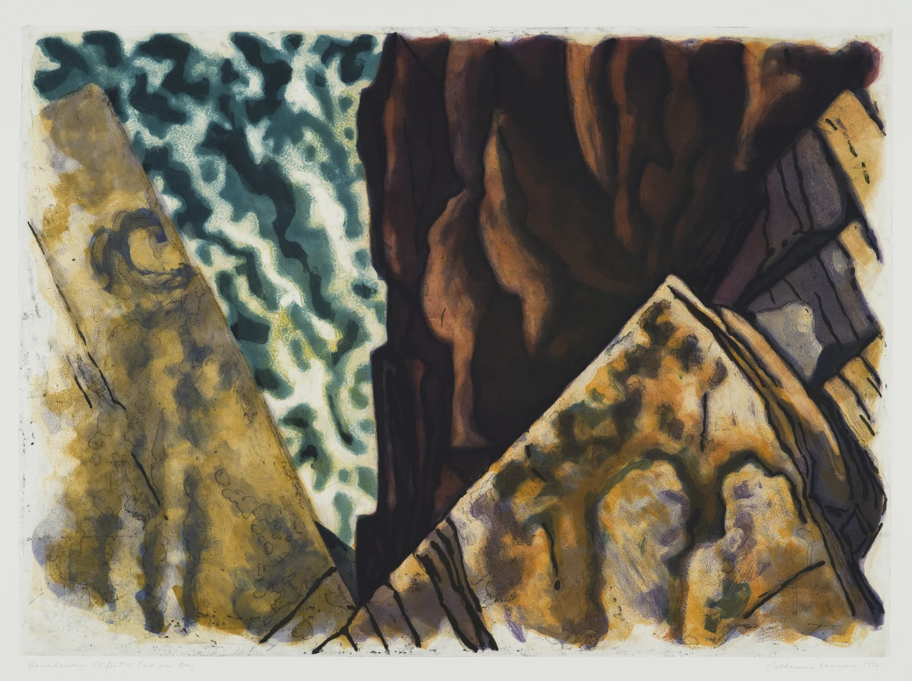 Benaderreen Cliffs #10 1996, intaglio, 29.5" x 37", var.ed: 10, $1600.*