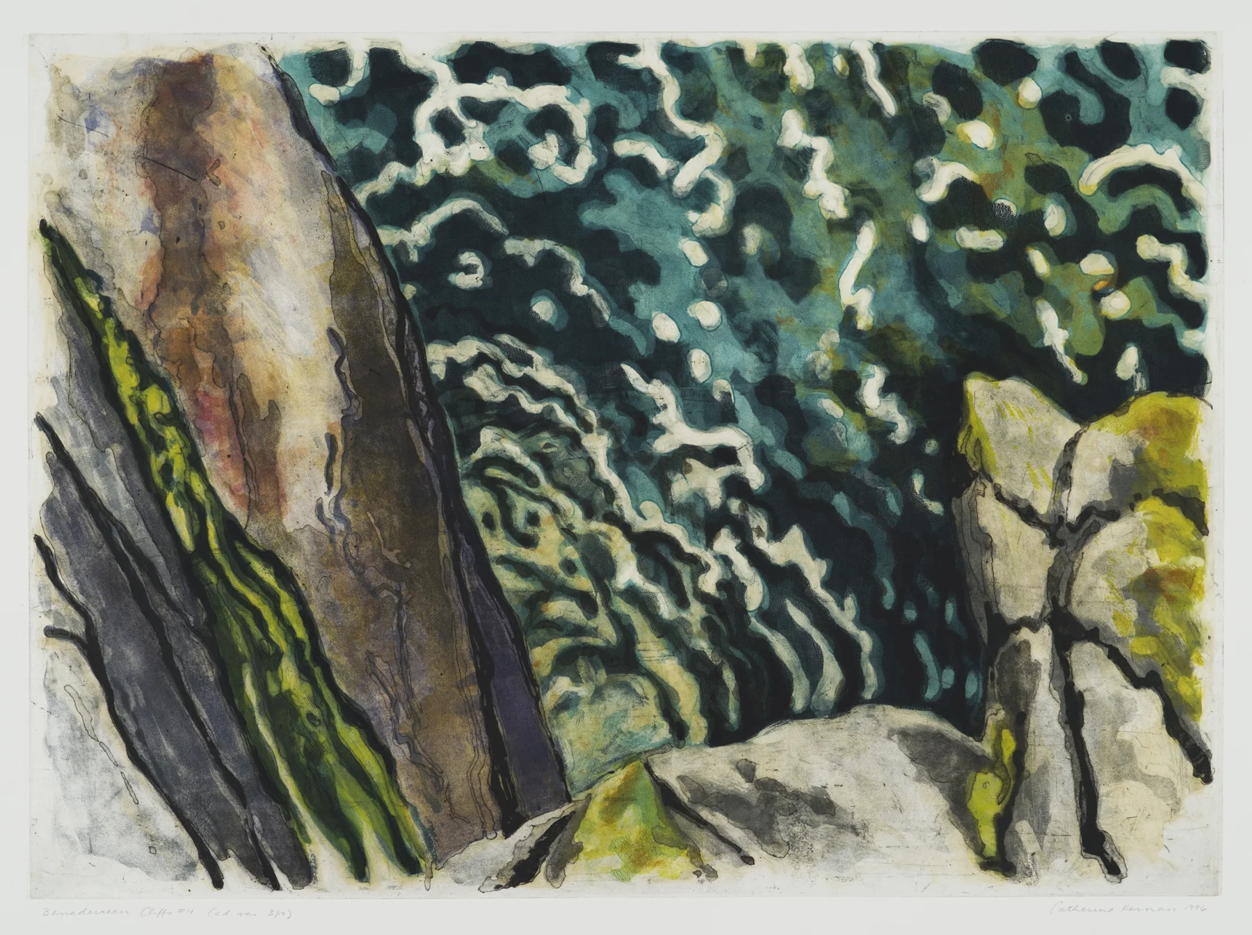 Benaderreen Cliffs #11 1996, intaglio, 29.5" x 36.5", var.ed: 10, $1600.*