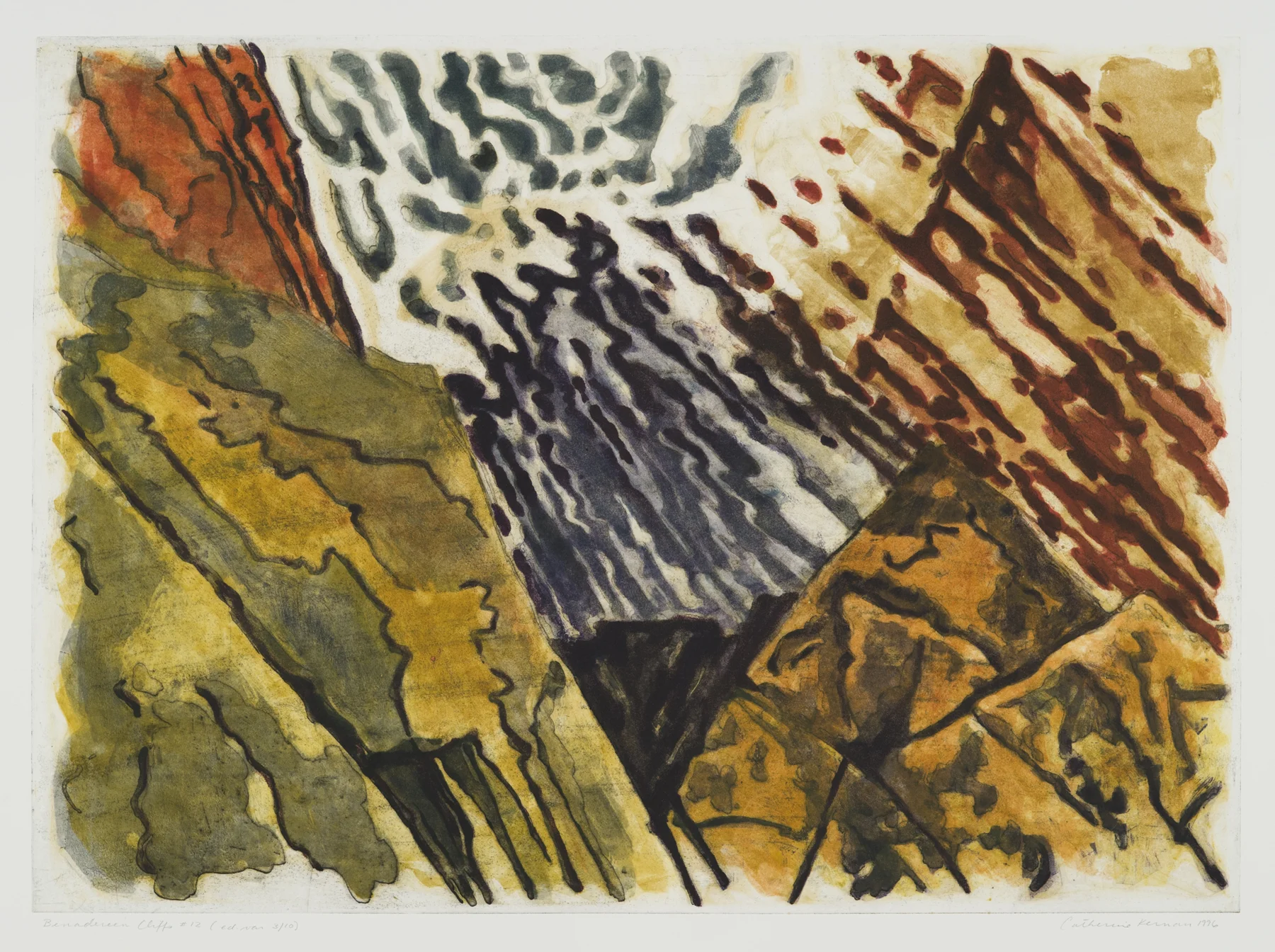Benaderreen Cliffs #12 1996, intaglio, 29.5" x 36.5", var.ed: 10, $1600.*