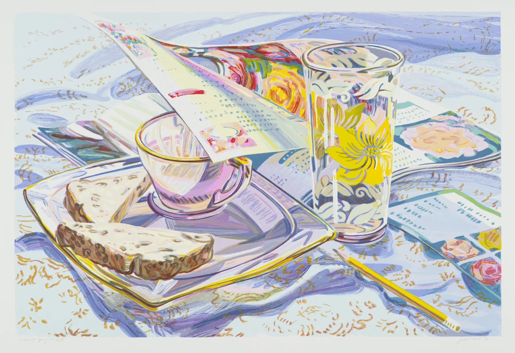 Ordering Spring 1996, 15-c screenprint, 28.5" x 41", ed: 63. $3000.
