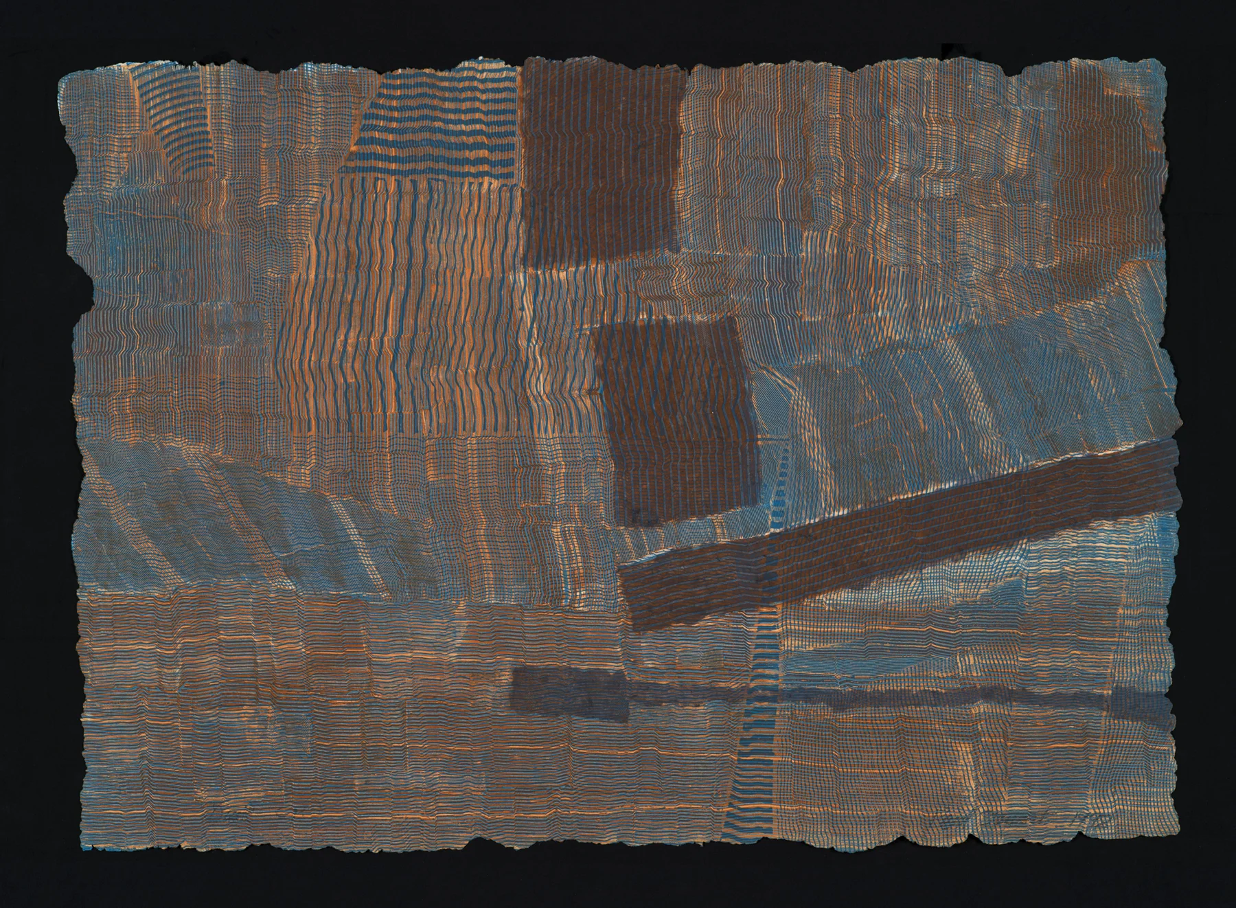 Dusk 1998, monoprint/intaglio on handmade paper, 25” x 35”, $1200.*