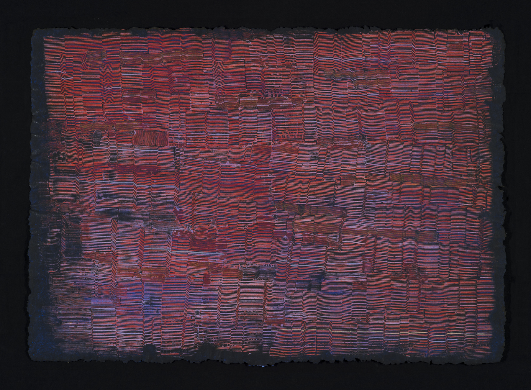 Red Landscape II 1997, monoprint/intaglio on handmade paper, 24.5” x 35”, $1200.*