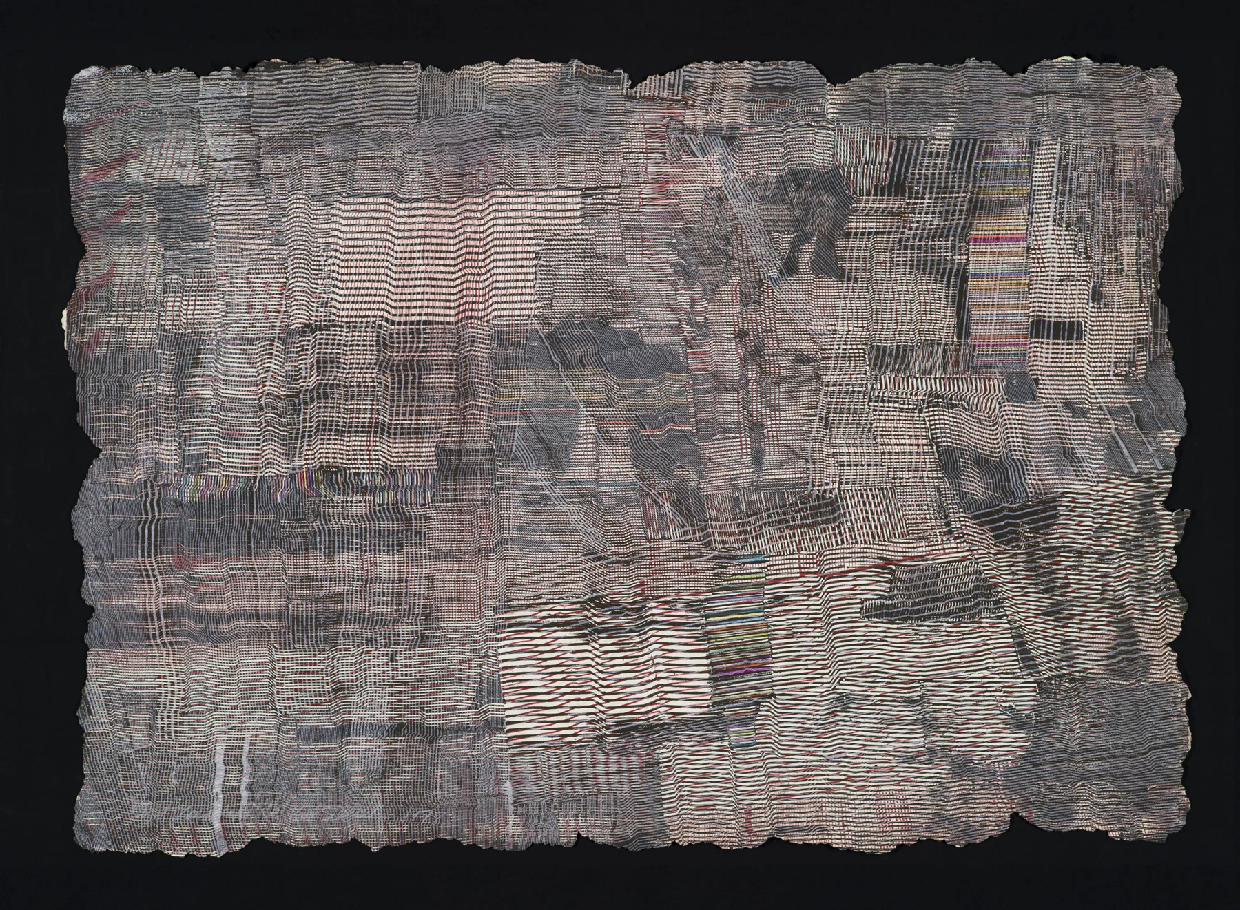 Night Landscape 1997, monoprint/intaglio on handmade paper, 25” x 35”, SOLD