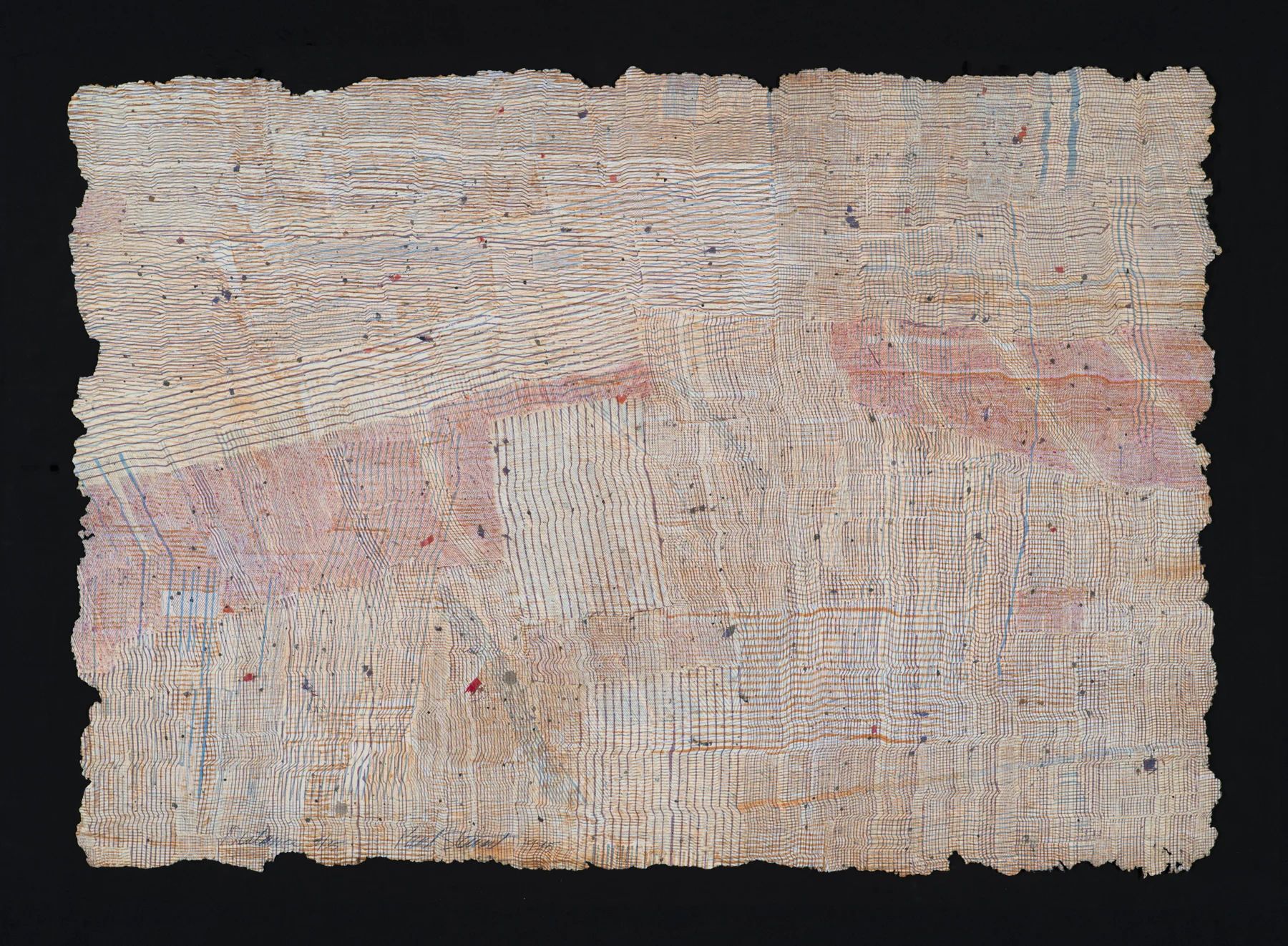 Distance 1995, intaglio on handmade paper, 24.5”x35”, ed: 35 , $1200.*