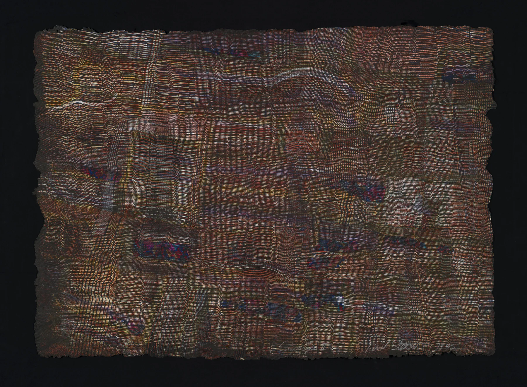 Cityscape II 1993, monoprint/intaglio on handmade paper, 25” x 34.5”, $1200.*