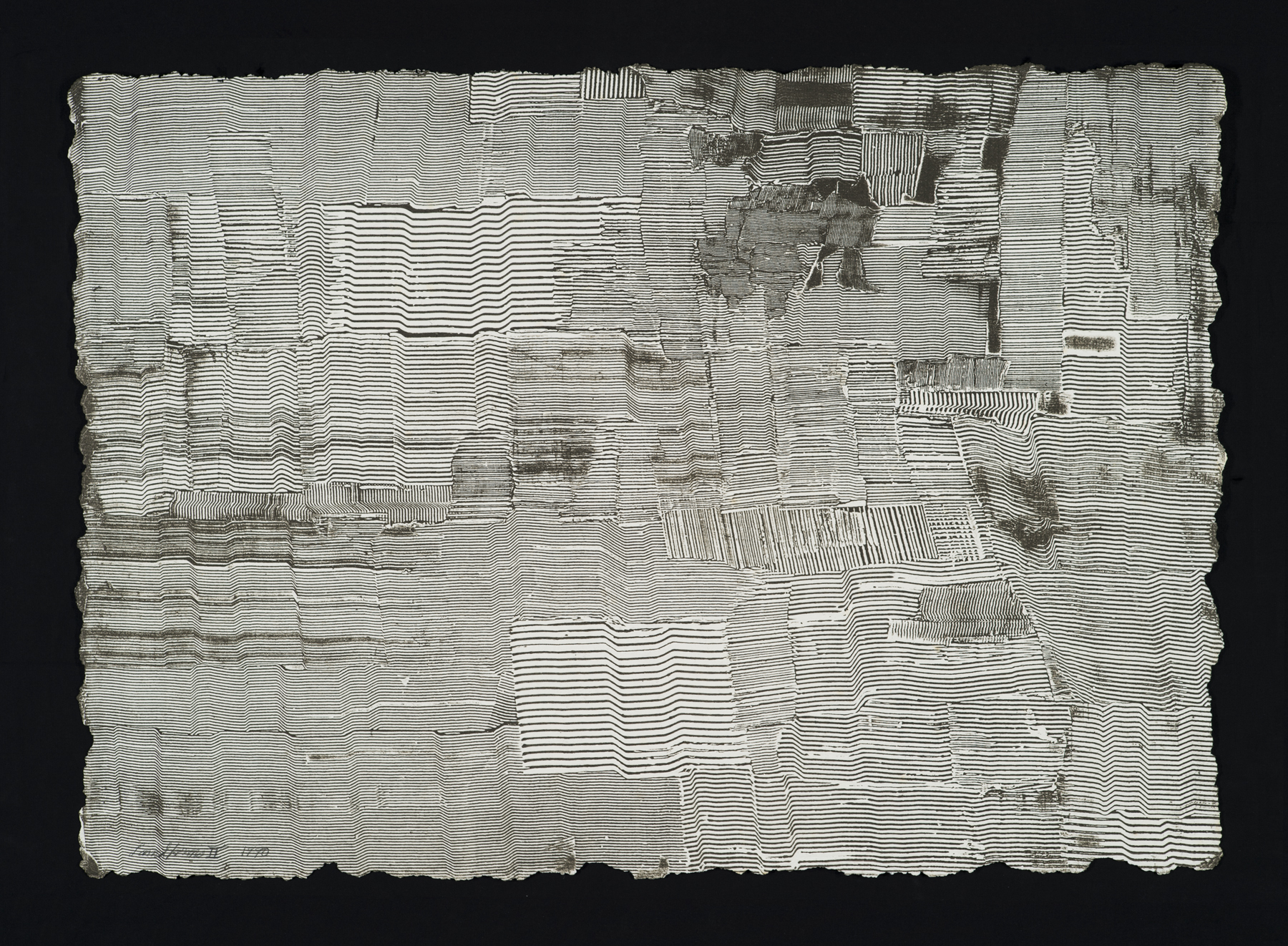 Land Forms II 1990, monoprint/intaglio on handmade paper, 24.5” x 35”, $1200.*