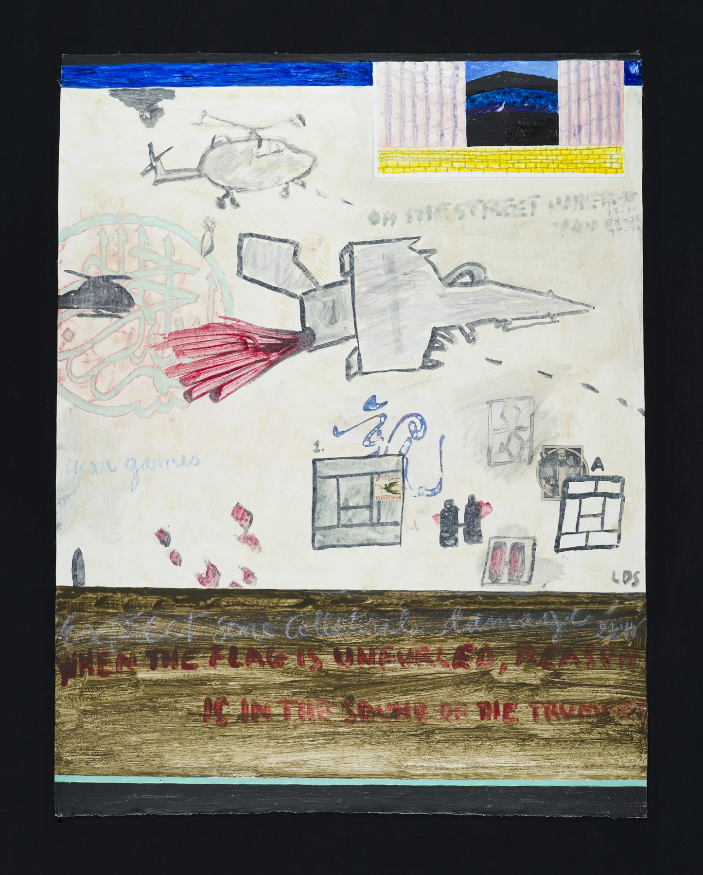 Induration: A Day to Remember 20.11.01 2001, mixed media on paper, 26.5" x 22.25", unique, $3500.*