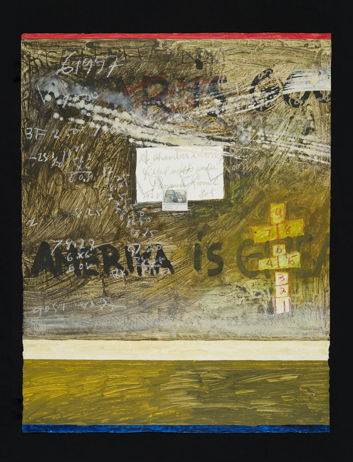Induration: A Day to Remember 22.11.01 2001, mixed media on paper, 26.5" x 22.25", unique, $3500.*