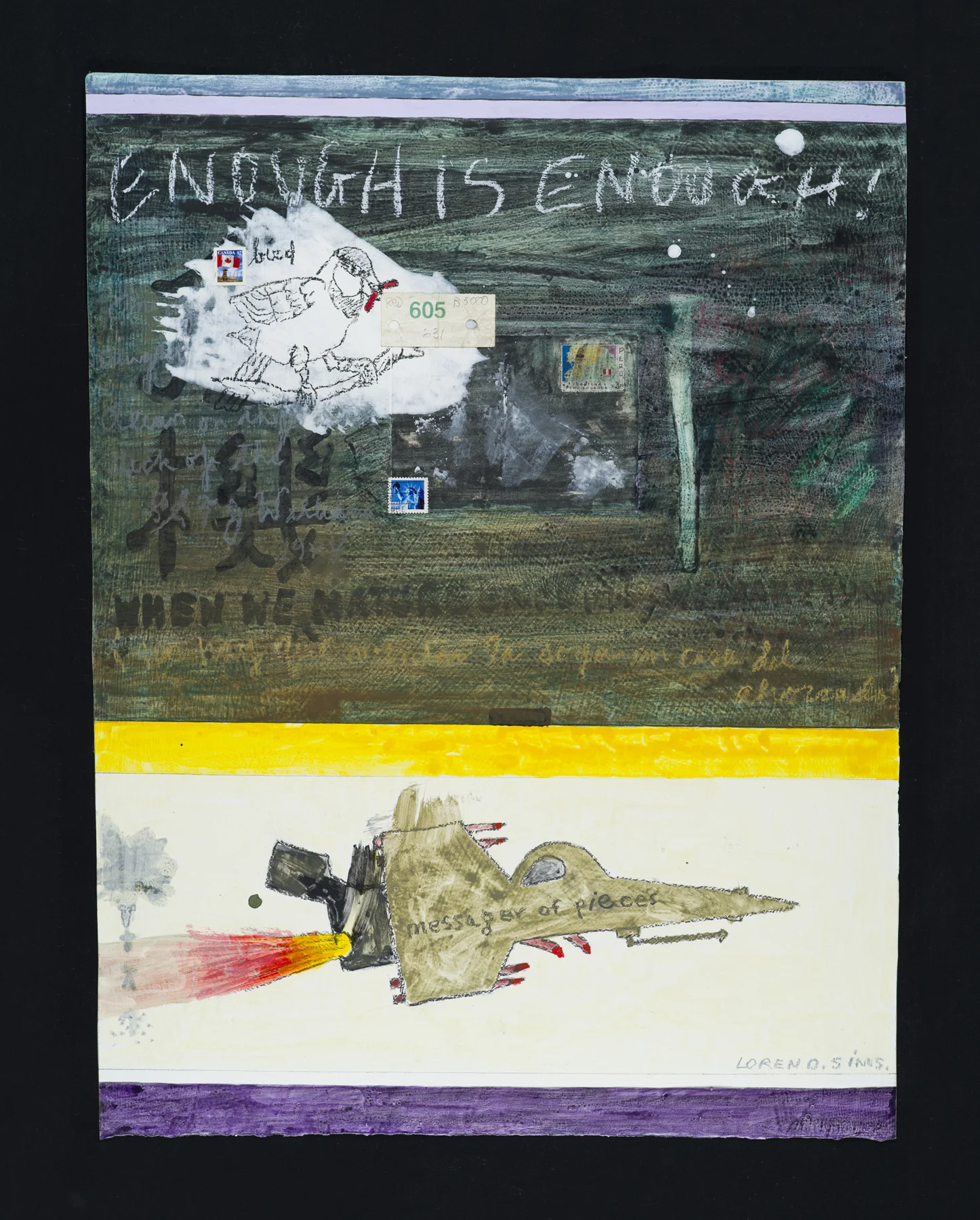 Induration: A Day to Remember 16.12.01 2001, mixed media on paper, 26.5" x 22.25", unique, $3500.*