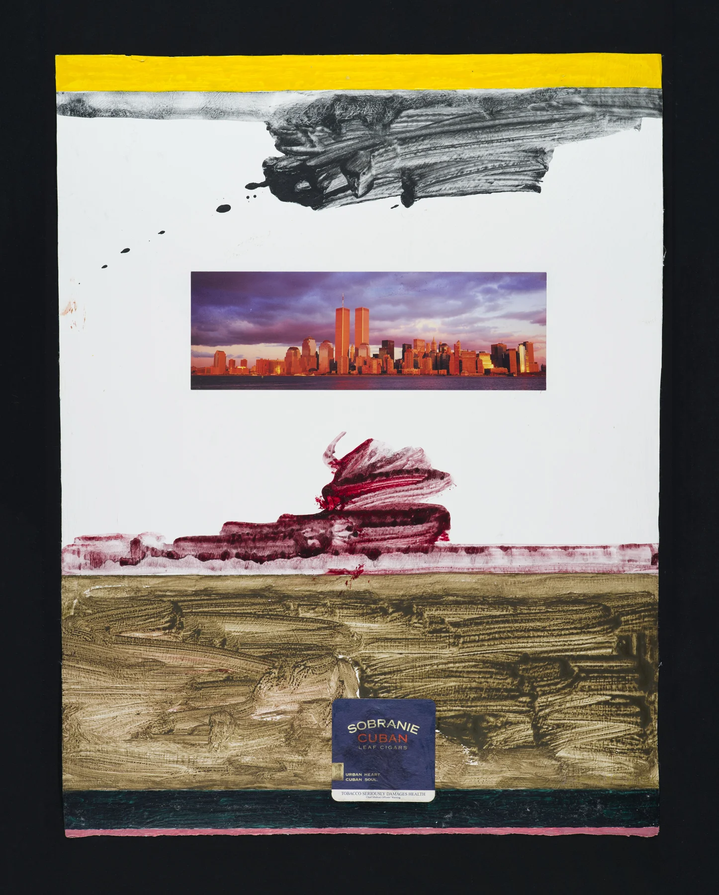 Induration: A Day to Remember 28.11.01 2001, mixed media on paper, 26.5" x 22.25", unique, $3500.*