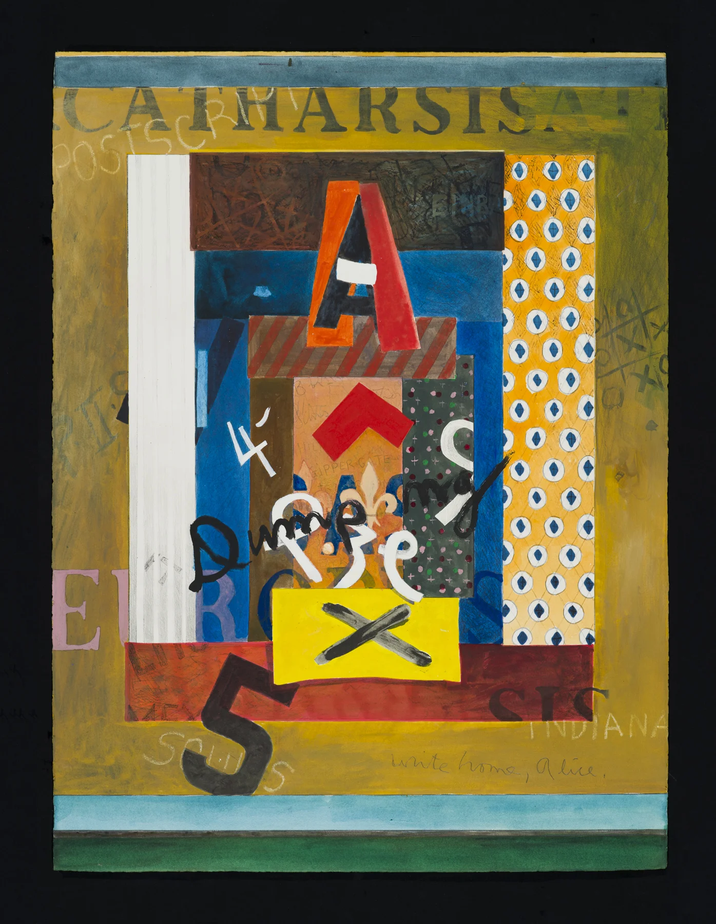 Proskenion VI (Alpha II series) 1986, mixed media on paper, 30” x 22”, unique, $3500.*