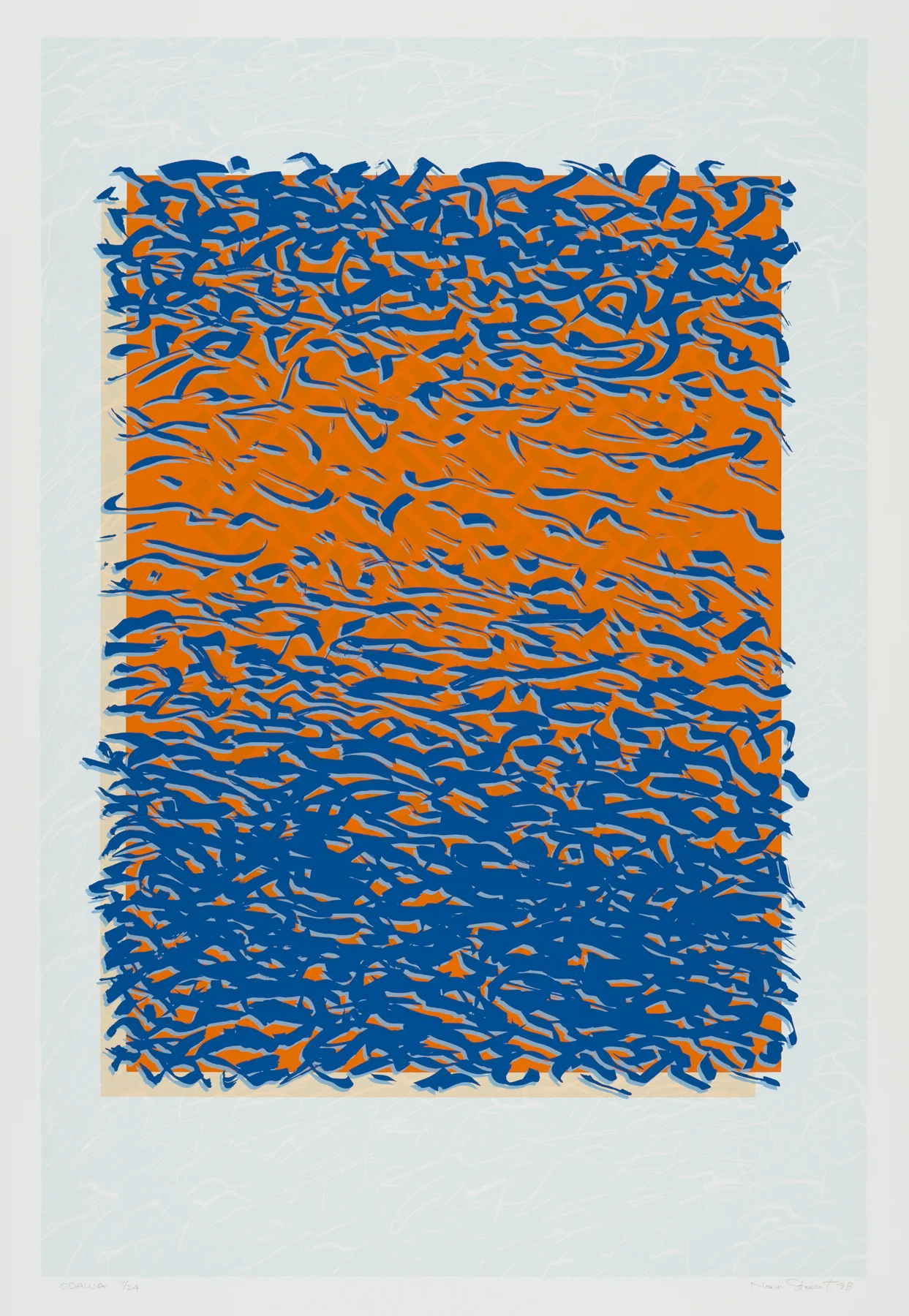Odawa 1998, 7-c screenprint, 41" x 28.5", ed:24, $1000.