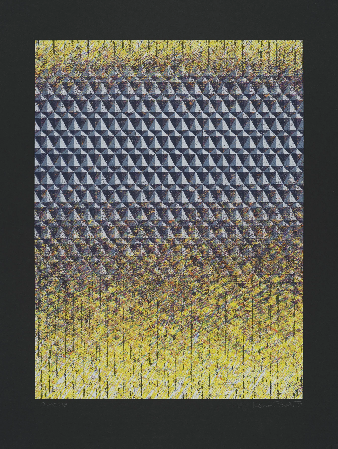 Onyx II 1983, 14-c screenprint, 26" x 20", ed: 38, $1000.