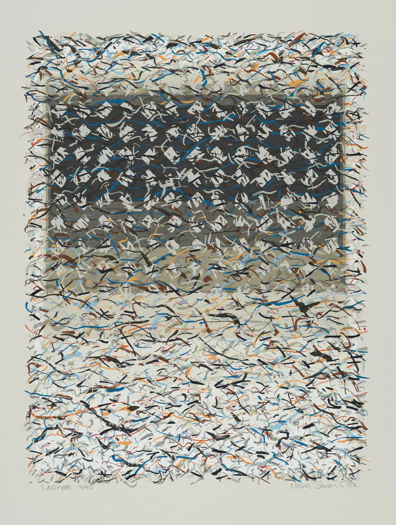 Mirage 1982, 21-c screenprint, 26” x 20”, ed: 40, SOLD