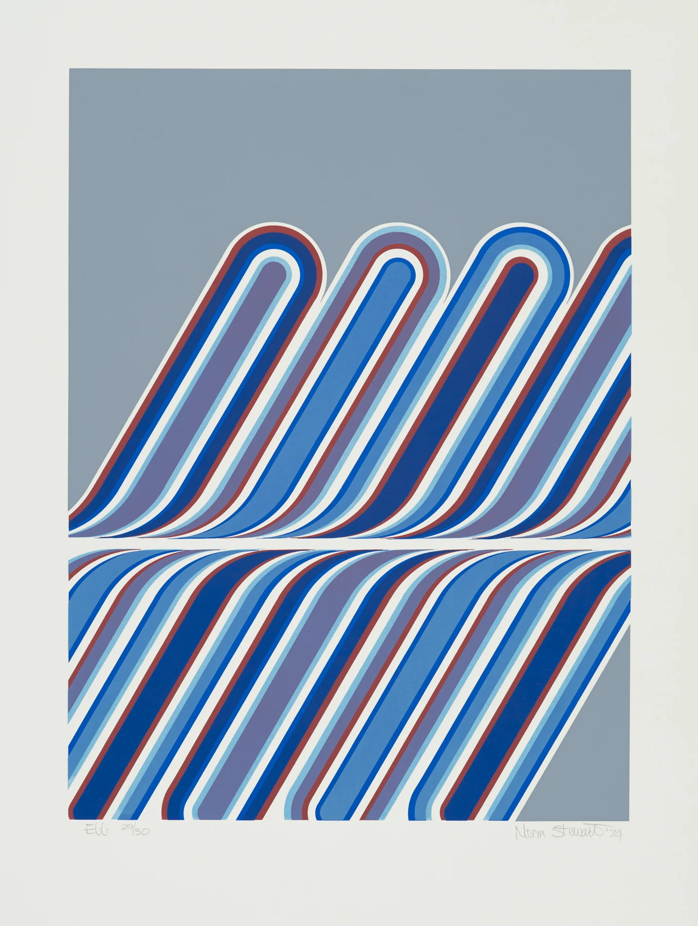 Ebb 1974, screenprint, 26” x 20”, ed: 30, $1500. (rare)