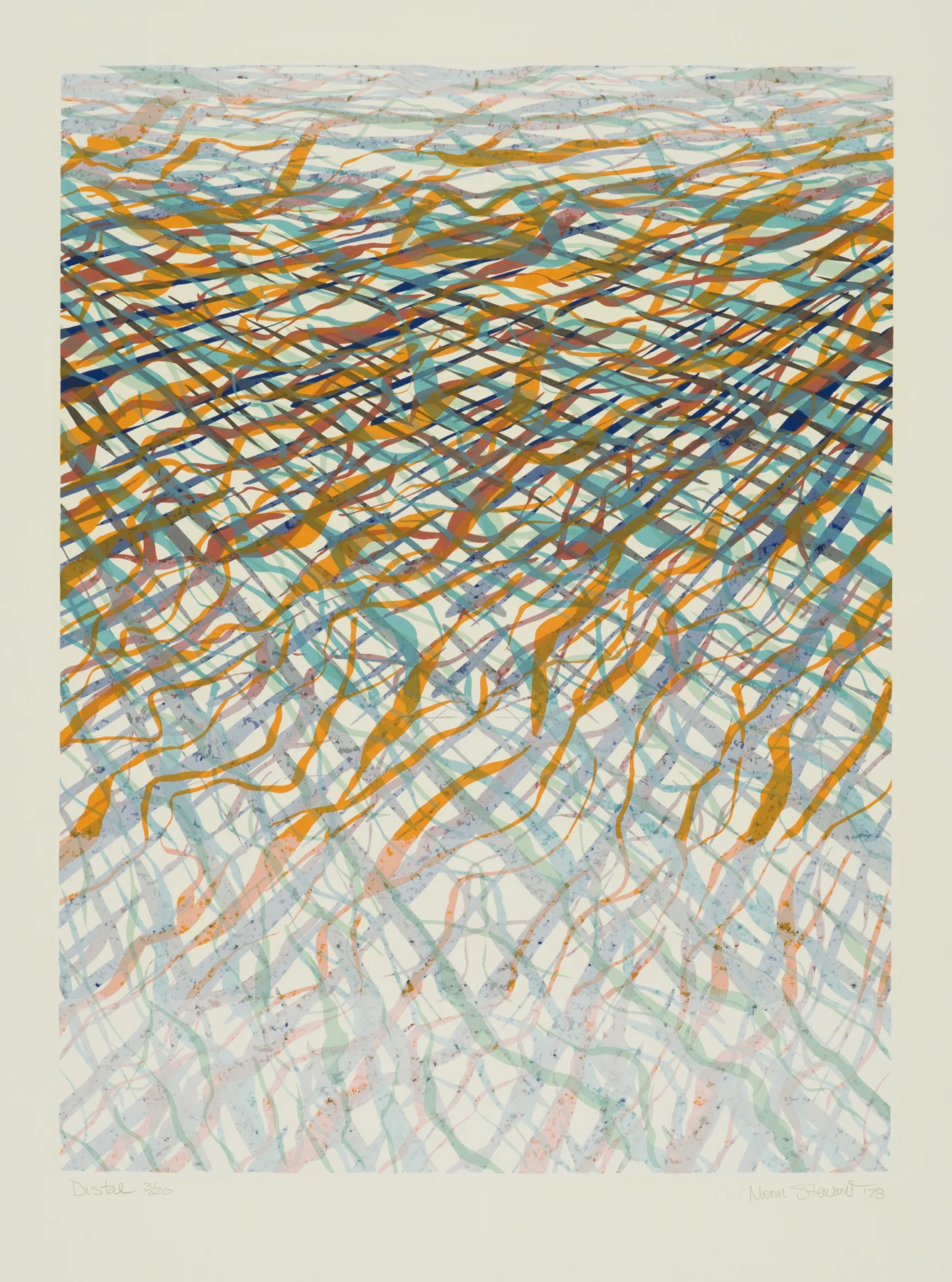 Distal 1978, 10-c screenprint, 26” x 19”, ed: 20, POR