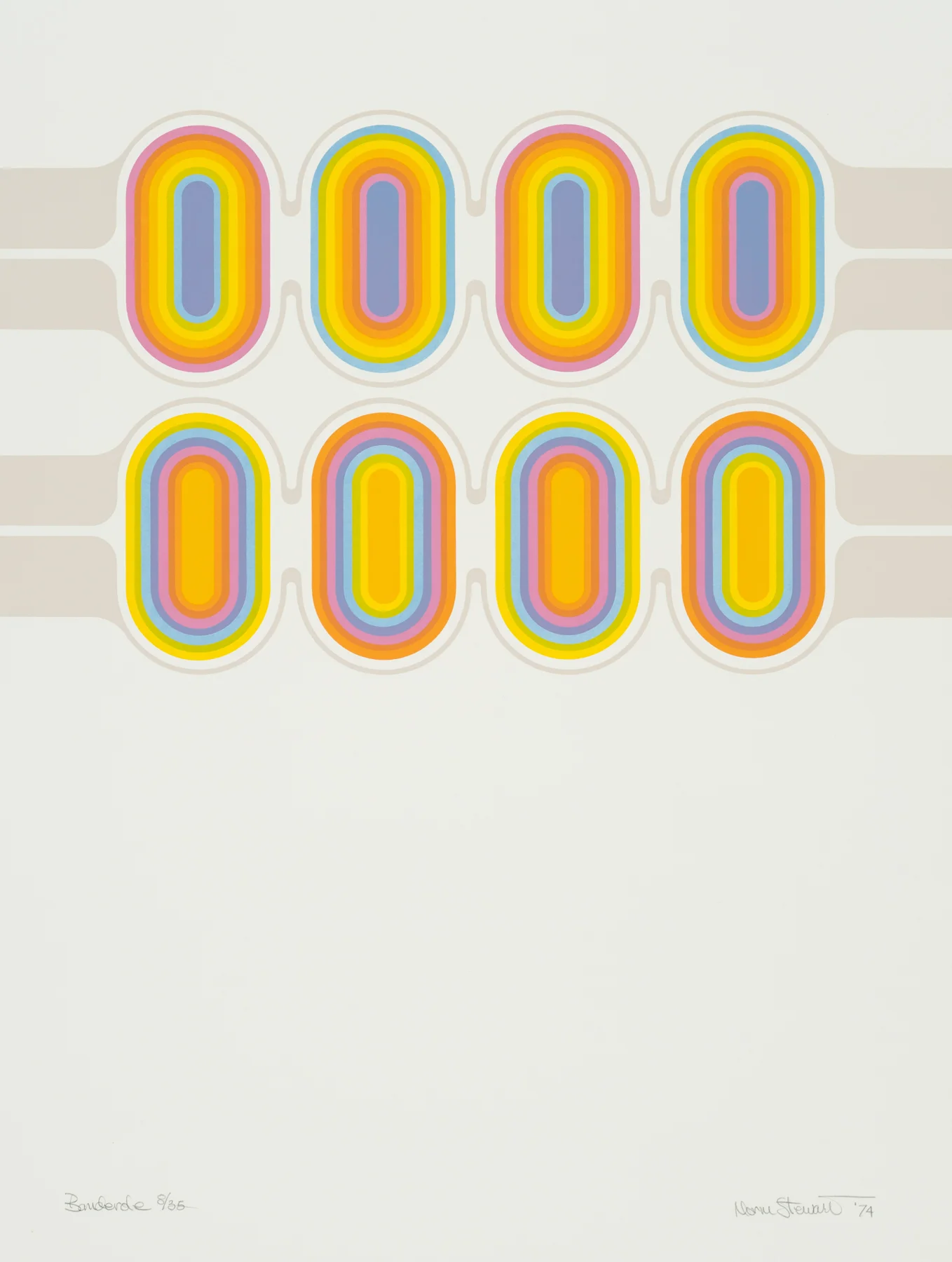 Banderole 1974, screenprint, 26” x 20”, ed: 35, POR