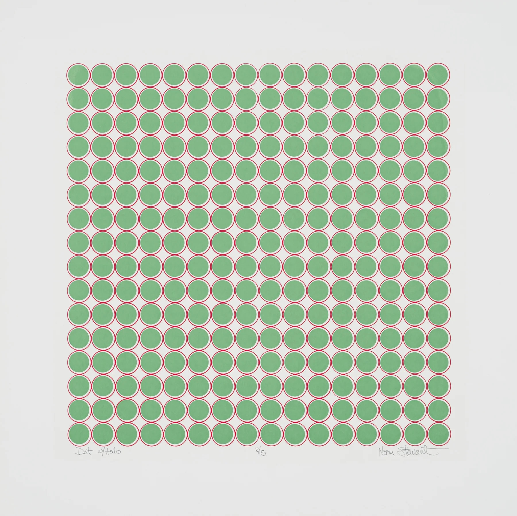 Dot w/Halo 1972, screenprint, 20” x 20”, ed: 15, POR
