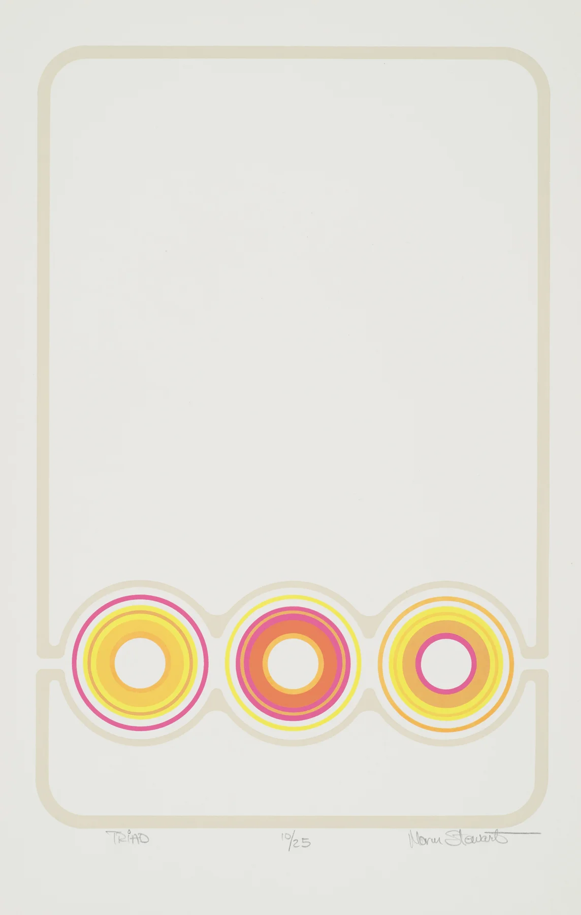 Triad 1972, screenprint, 20” x 13”, ed: 25, POR