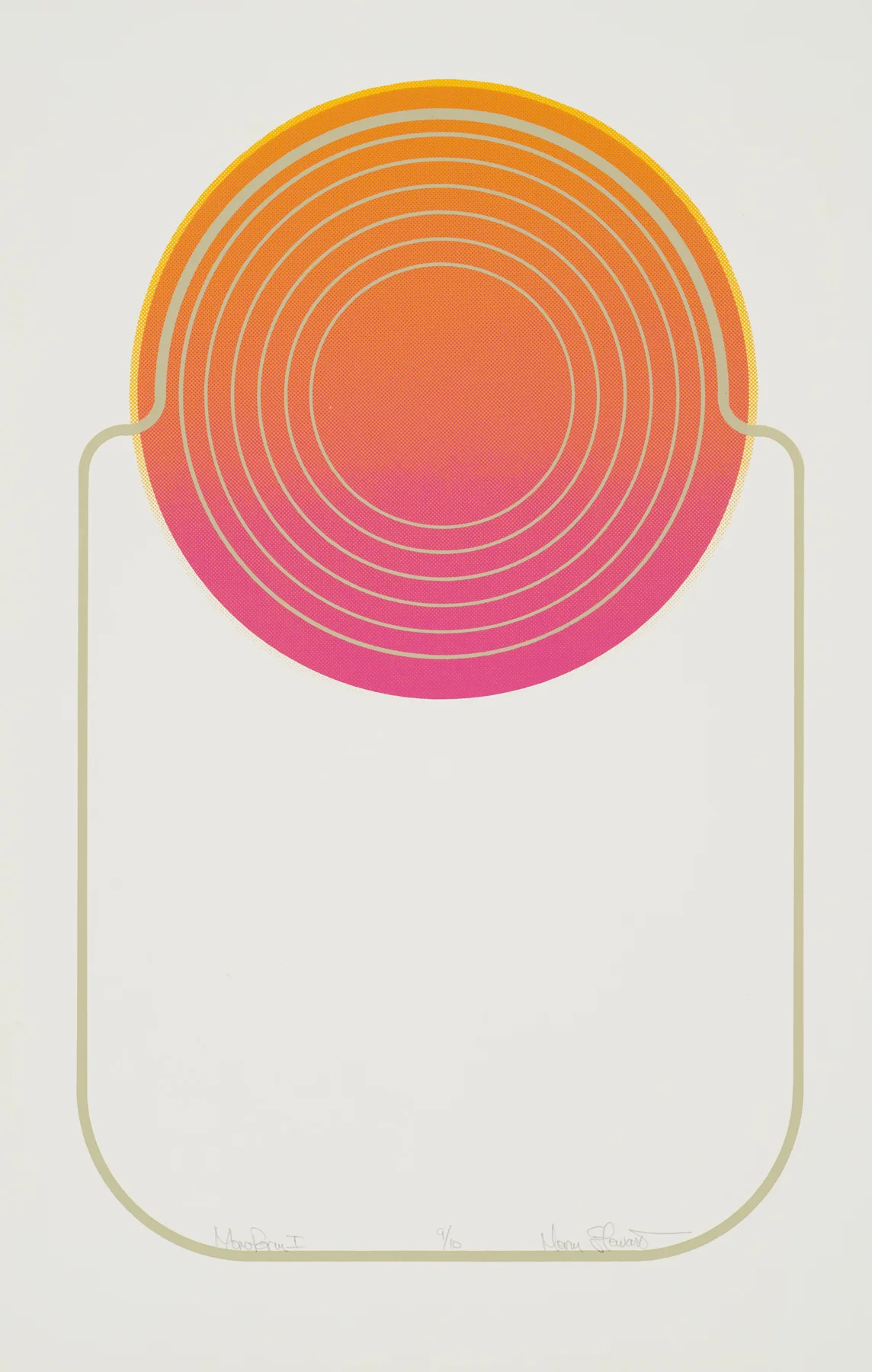 Monoform I 1971, screenprint, 20” x 13”, ed: 10, POR (rare)