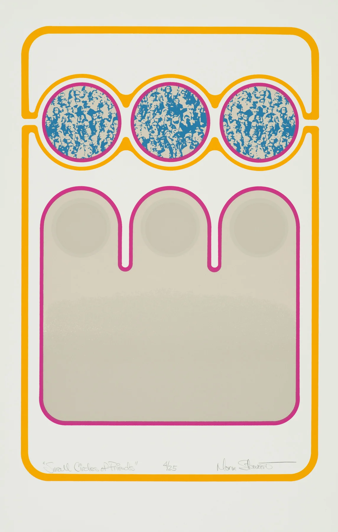 Small Circle of Friends 1971, screenprint, 20” x 13”, ed: 25, POR