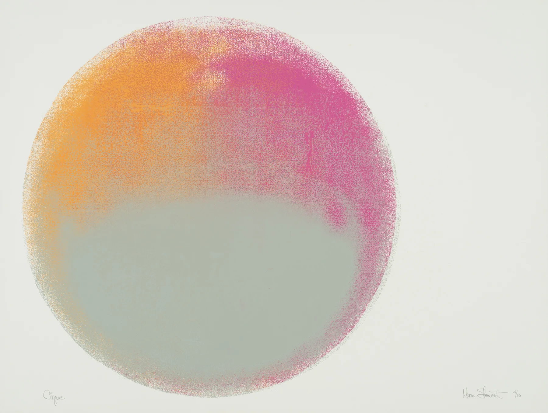 Cirque 1971, screenprint, 26” x 20”, ed: 10, POR