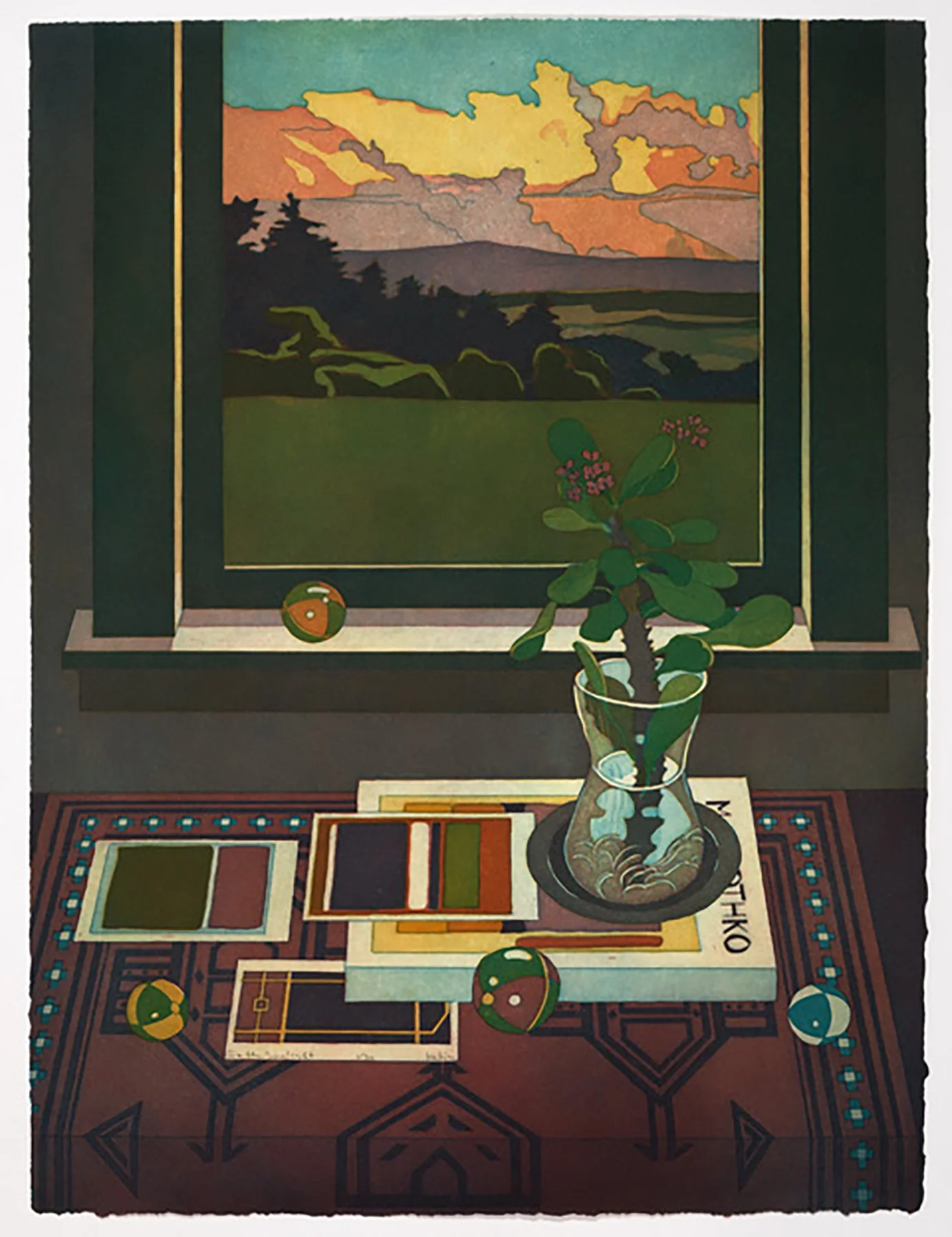    In the Sunlight   2021, aquatint,&nbsp;23.5”x 17.5”&nbsp;ed: 30, $600.* 