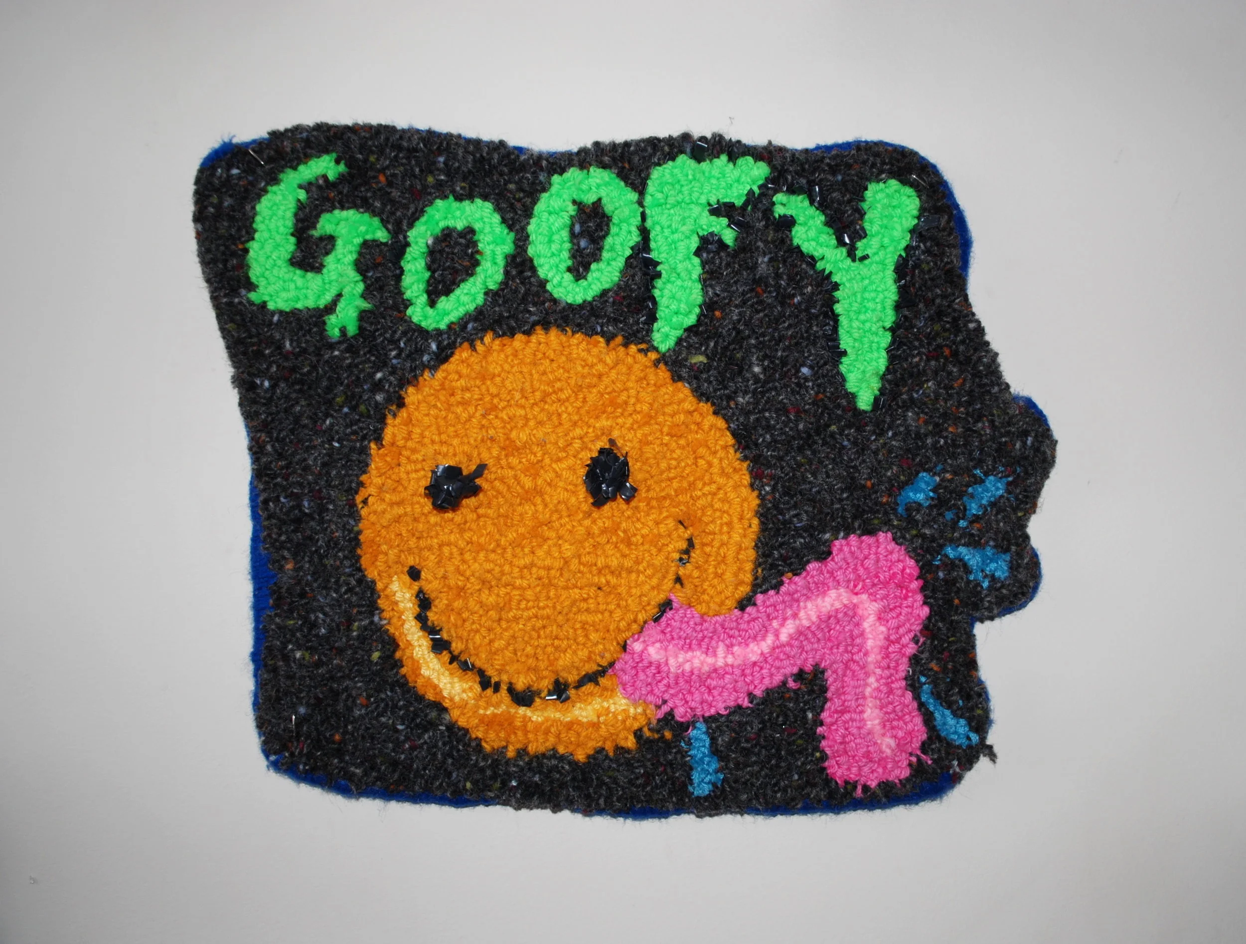 Rat Fink "GOOFY" Emoji Tufted Wall Piece 