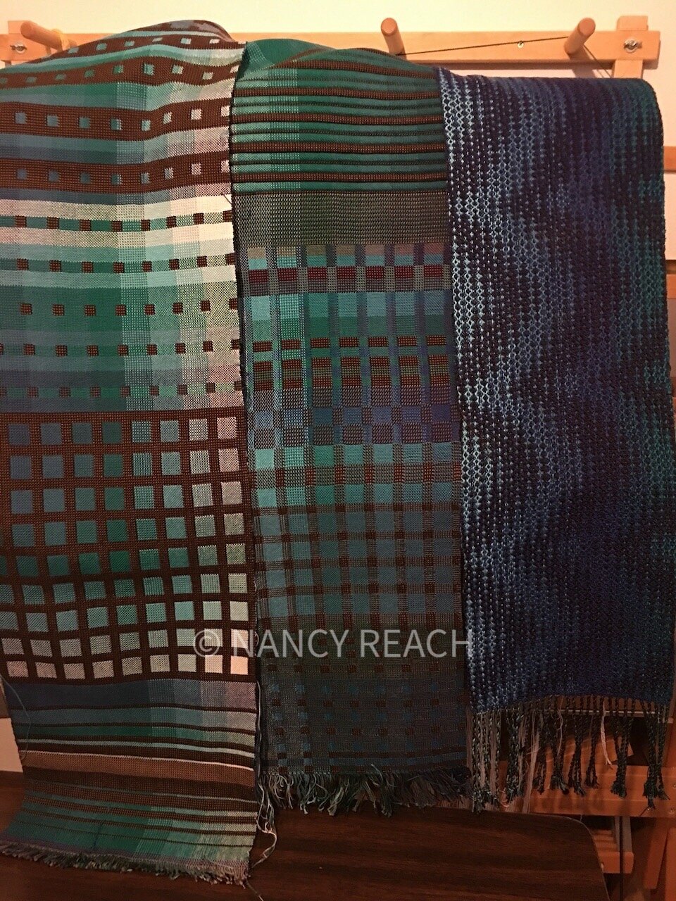 Nancy Reach - Doubleweave workshop scarves